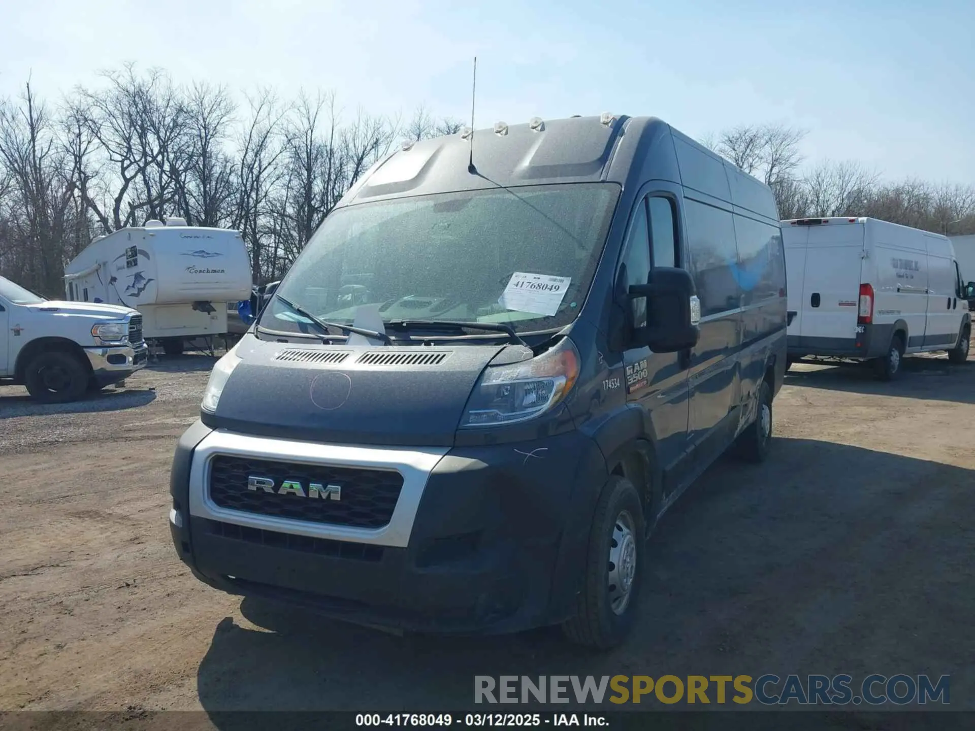 12 Photograph of a damaged car 3C6URVJG6KE564284 RAM PROMASTER 3500 2019