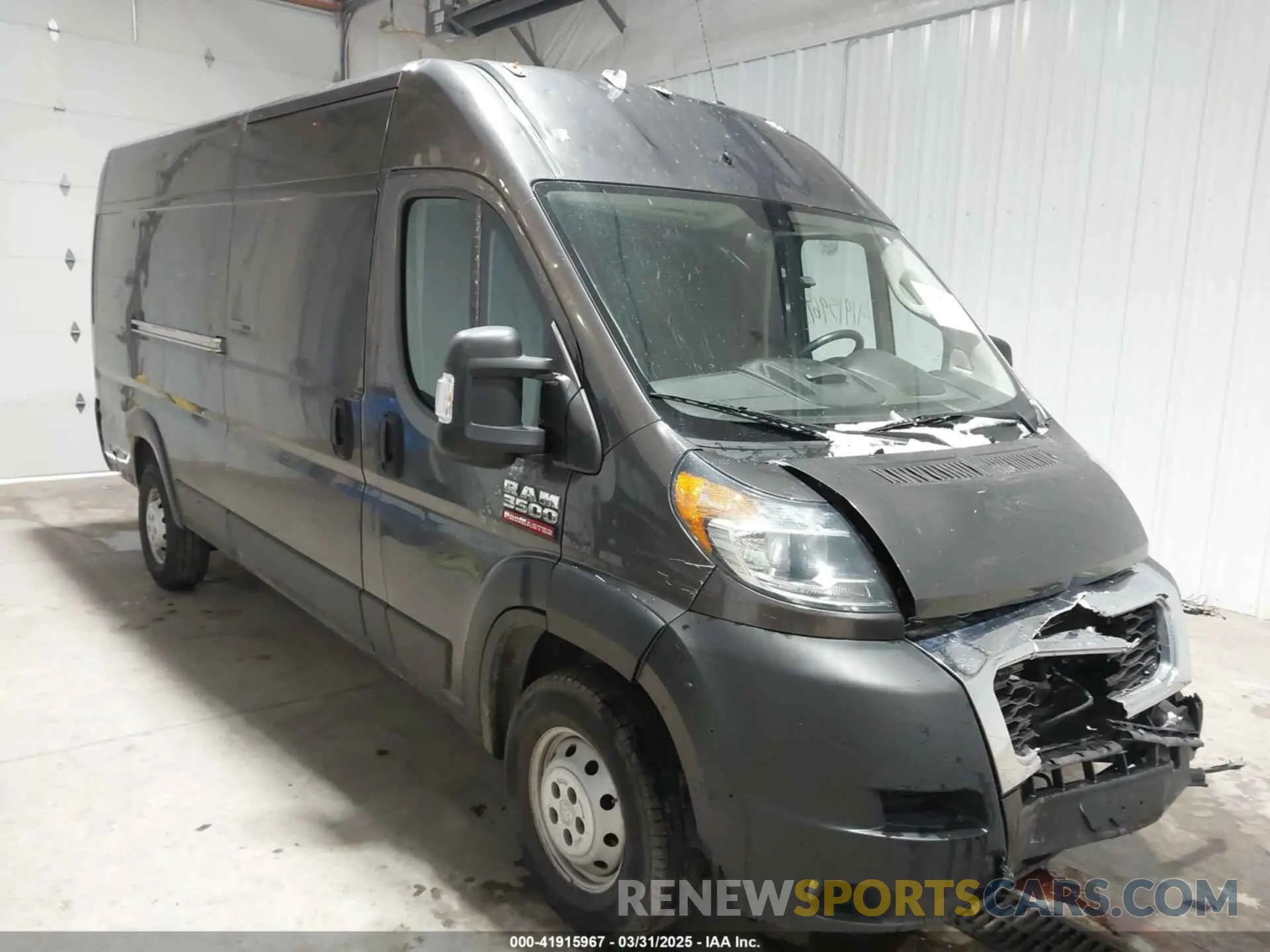 1 Photograph of a damaged car 3C6URVJG2LE100992 RAM PROMASTER 3500 2020
