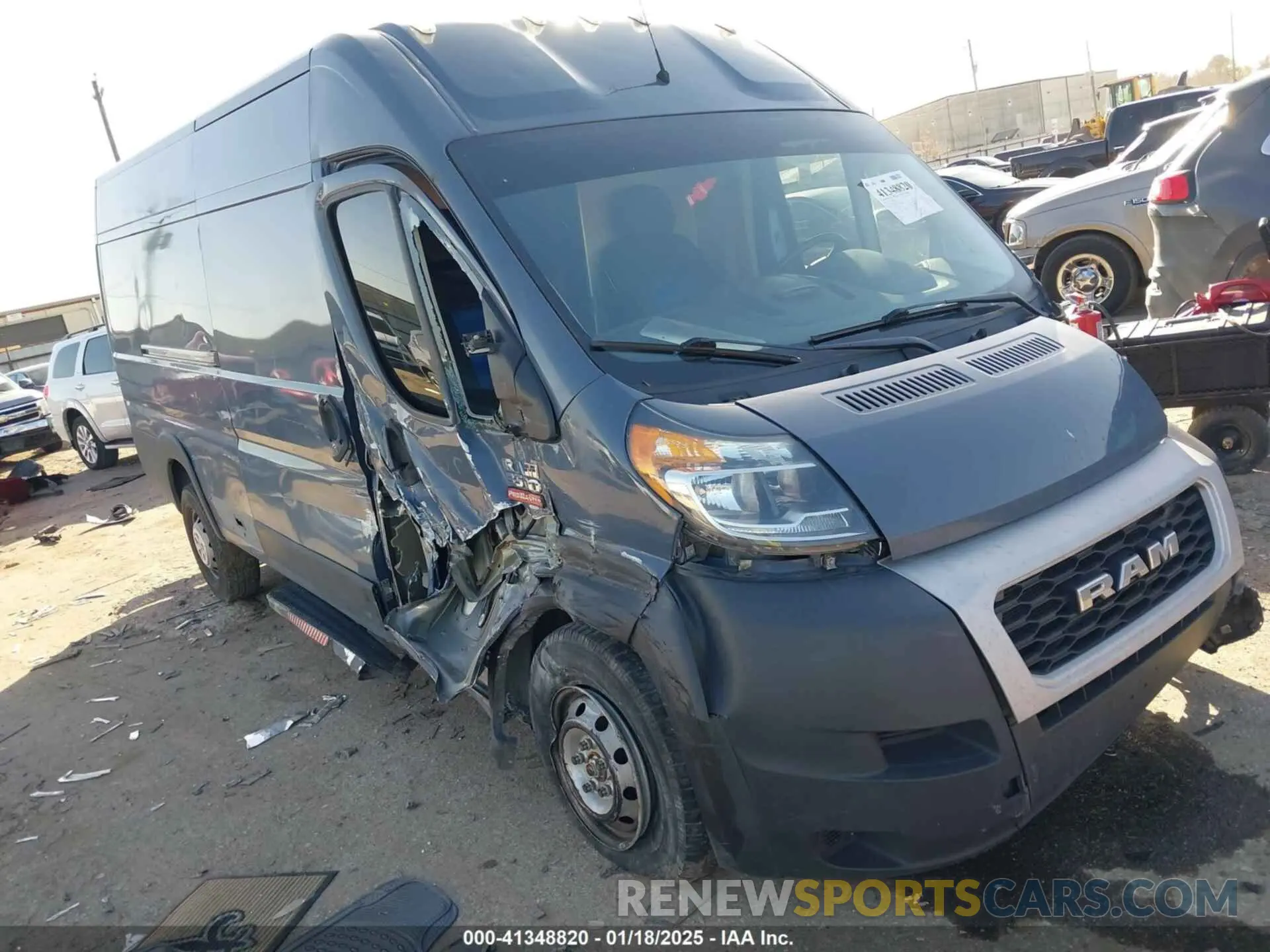 1 Photograph of a damaged car 3C6FRVJG1ME503372 RAM PROMASTER 3500 2021