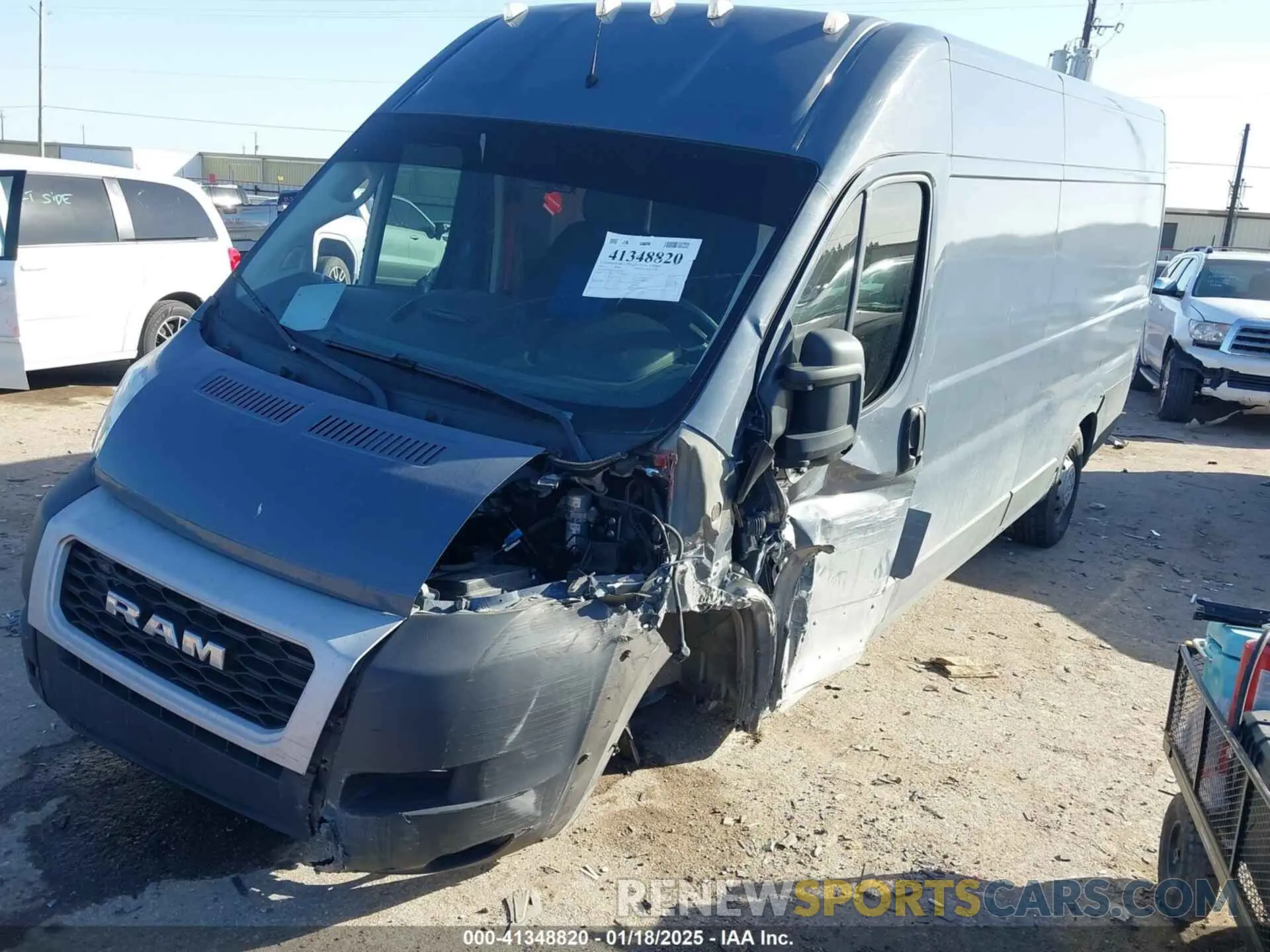 2 Photograph of a damaged car 3C6FRVJG1ME503372 RAM PROMASTER 3500 2021