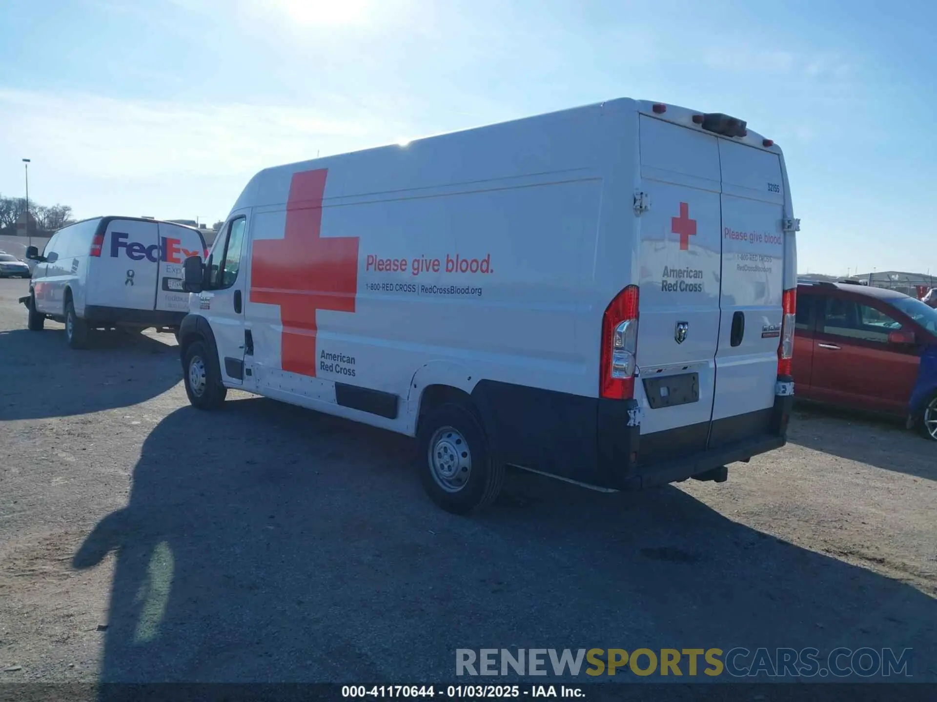 3 Photograph of a damaged car 3C6FRVJG7ME501450 RAM PROMASTER 3500 2021