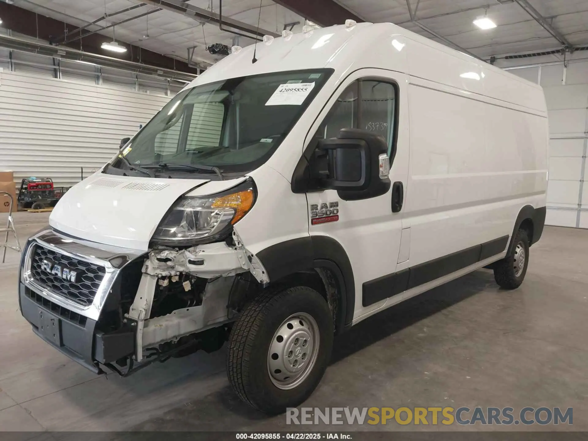 2 Photograph of a damaged car 3C6MRVHG8ME537399 RAM PROMASTER 3500 2021