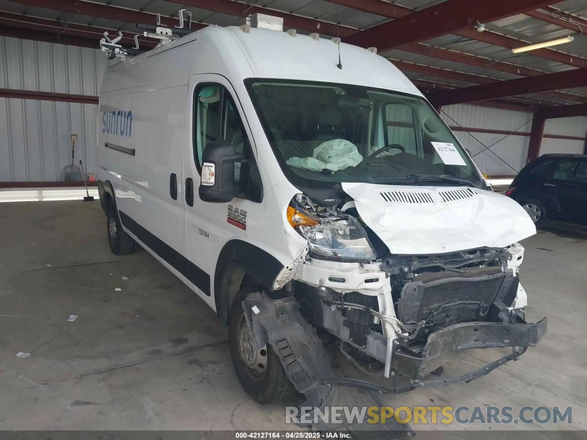 1 Photograph of a damaged car 3C6MRVHG8ME575585 RAM PROMASTER 3500 2021