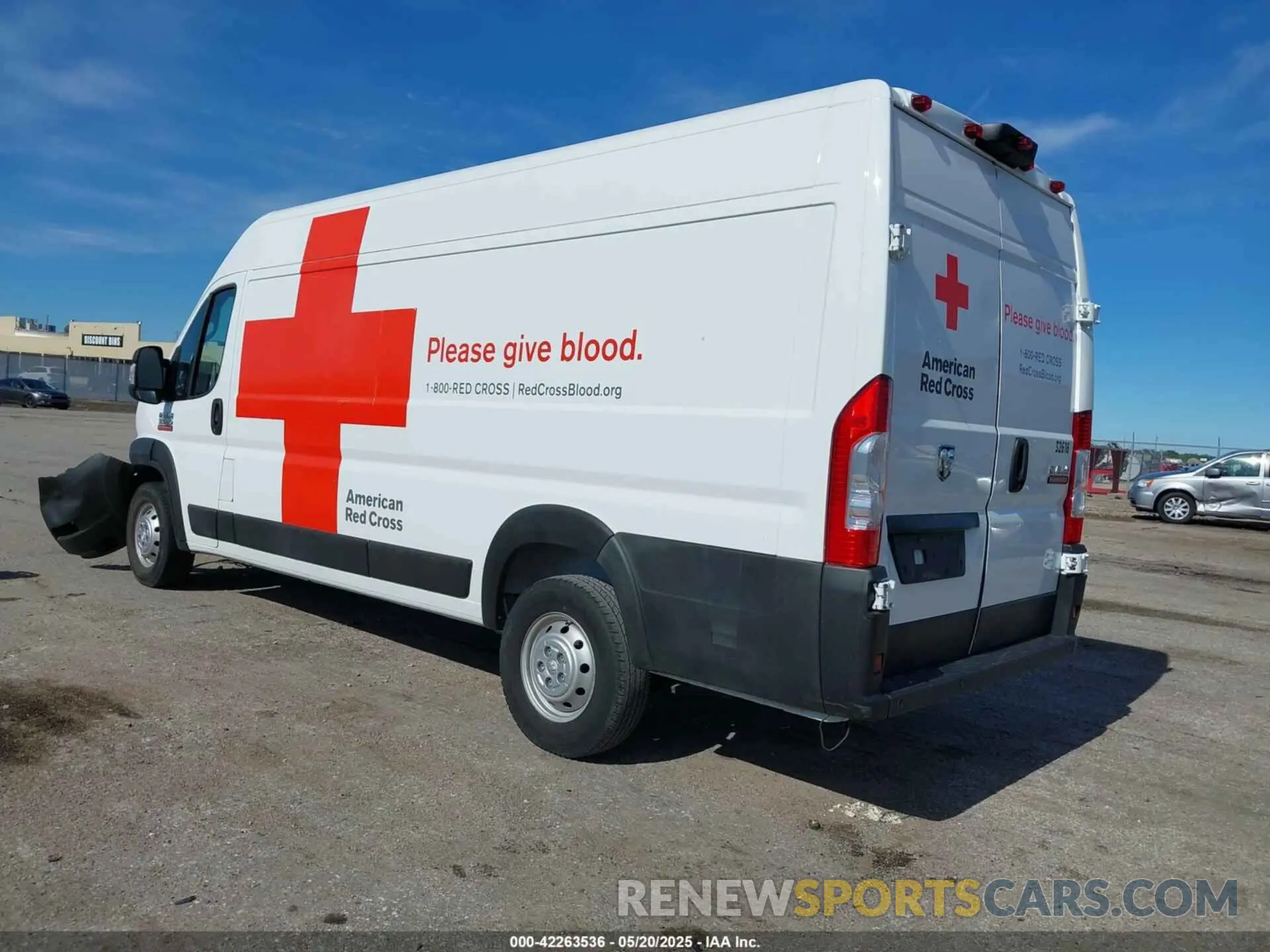 3 Photograph of a damaged car 3C6MRVJG3ME520522 RAM PROMASTER 3500 2021