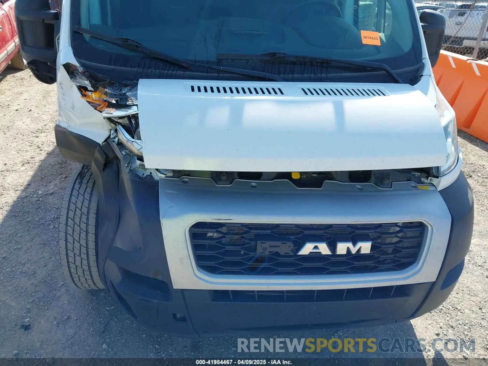 20 Photograph of a damaged car 3C6MRVJG4ME590174 RAM PROMASTER 3500 2021