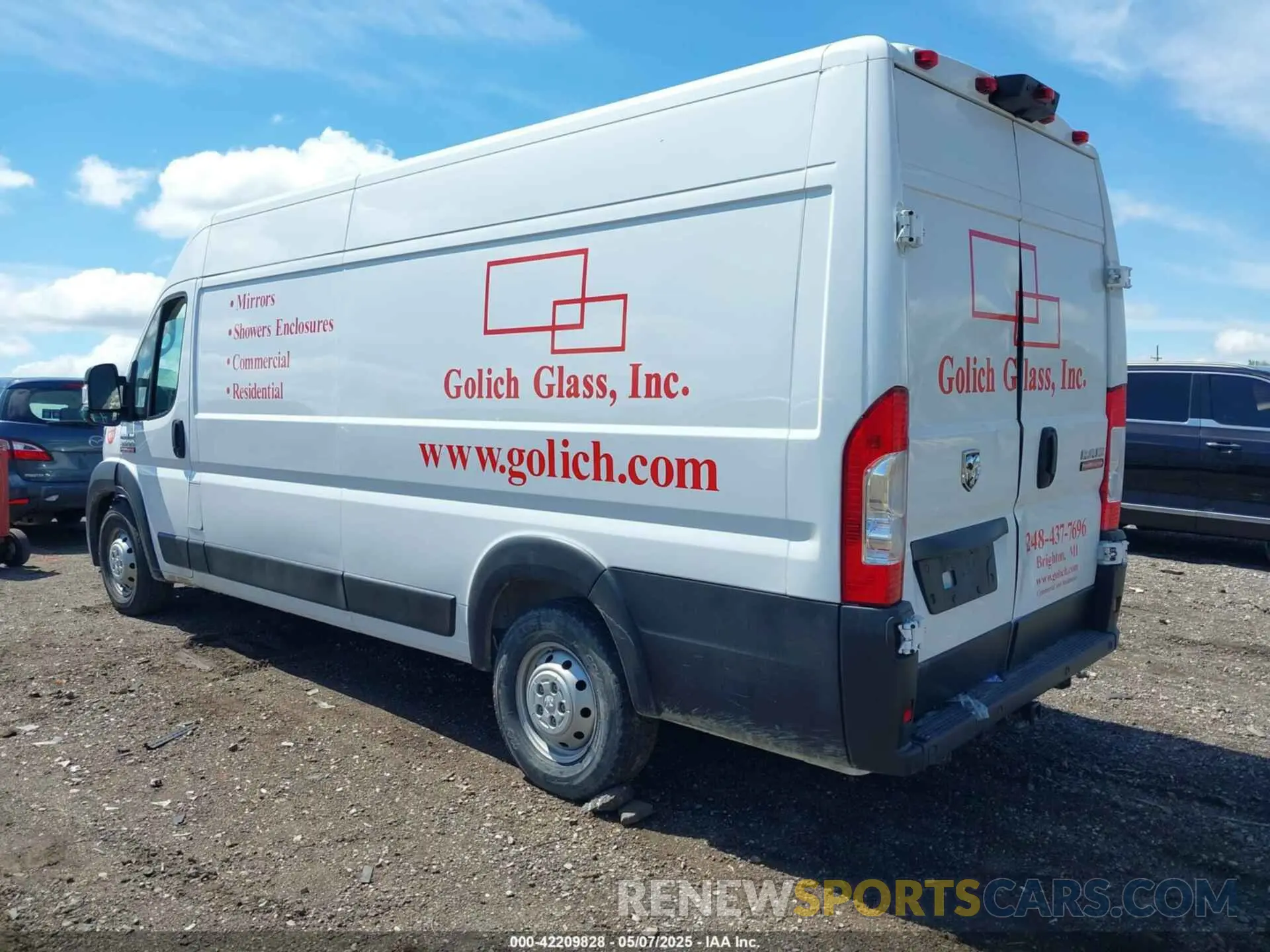 3 Photograph of a damaged car 3C6MRVJG6ME566765 RAM PROMASTER 3500 2021