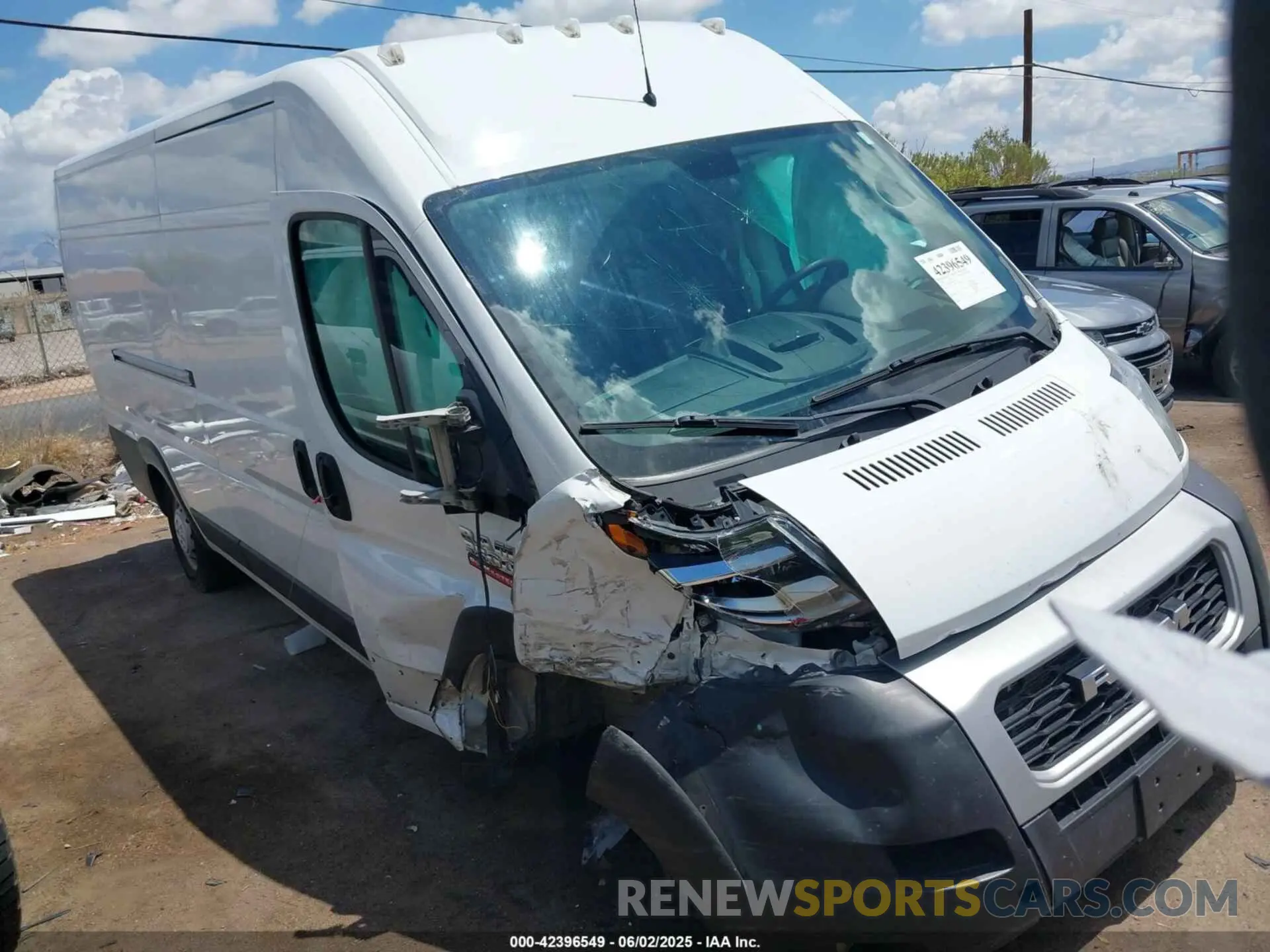 1 Photograph of a damaged car 3C6MRVJGXME551461 RAM PROMASTER 3500 2021