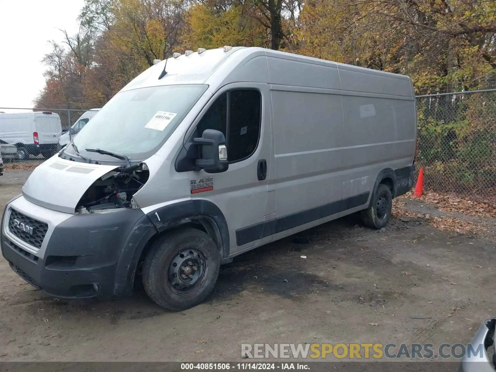 2 Photograph of a damaged car 3C6MRVJG3NE104553 RAM PROMASTER 3500 2022