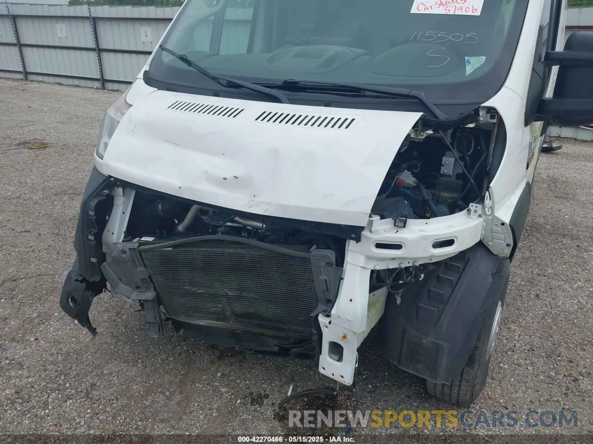 6 Photograph of a damaged car 3C6MRVJG3NE115505 RAM PROMASTER 3500 2022