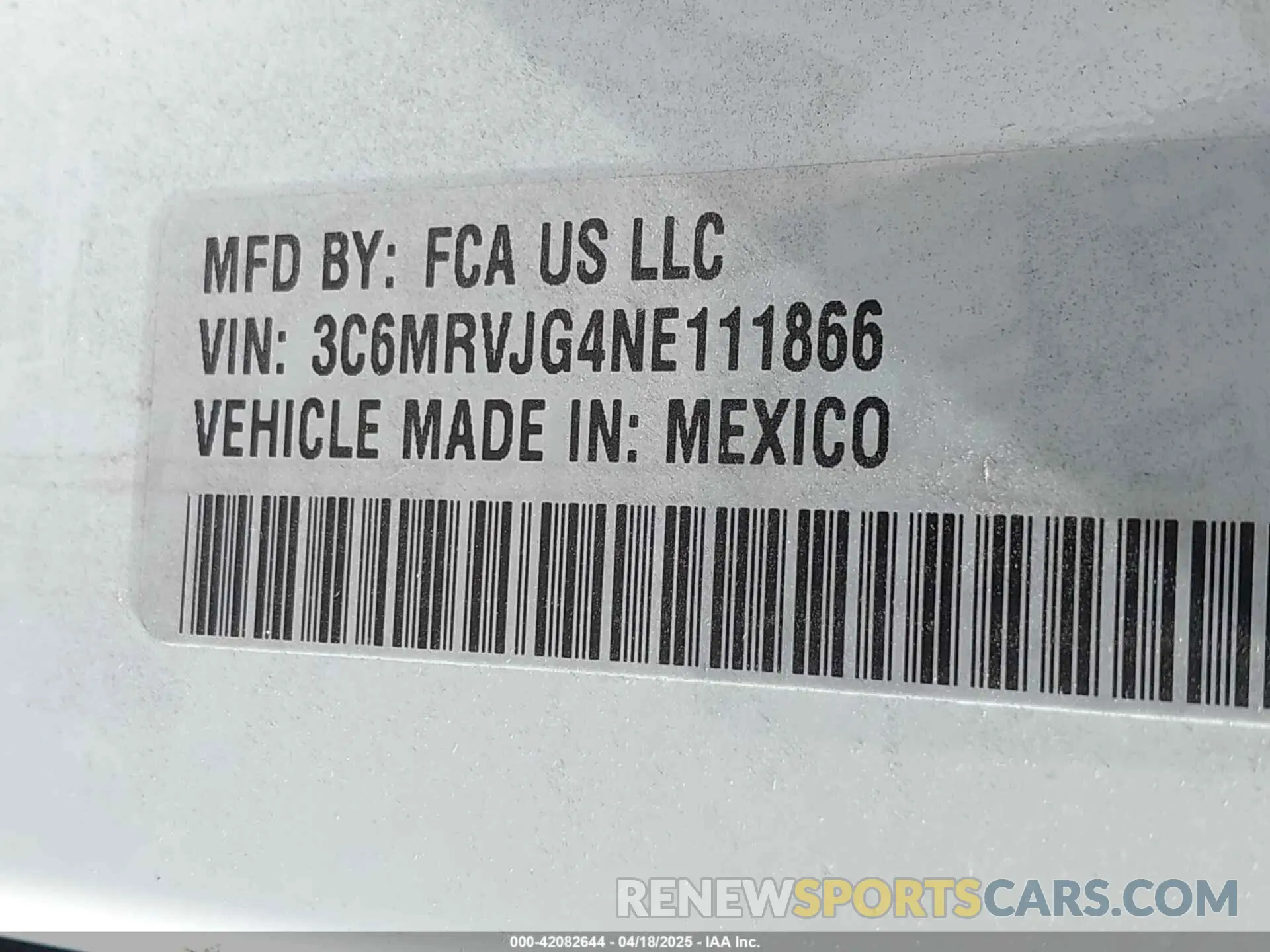 9 Photograph of a damaged car 3C6MRVJG4NE111866 RAM PROMASTER 3500 2022