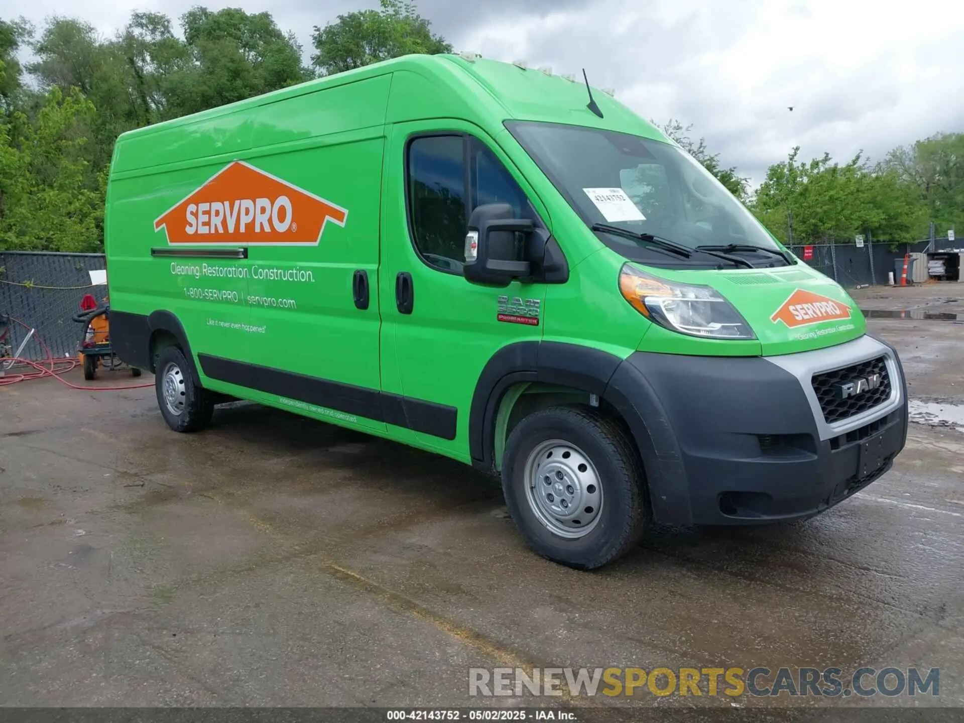 1 Photograph of a damaged car 3C6MRVJG5NE114565 RAM PROMASTER 3500 2022