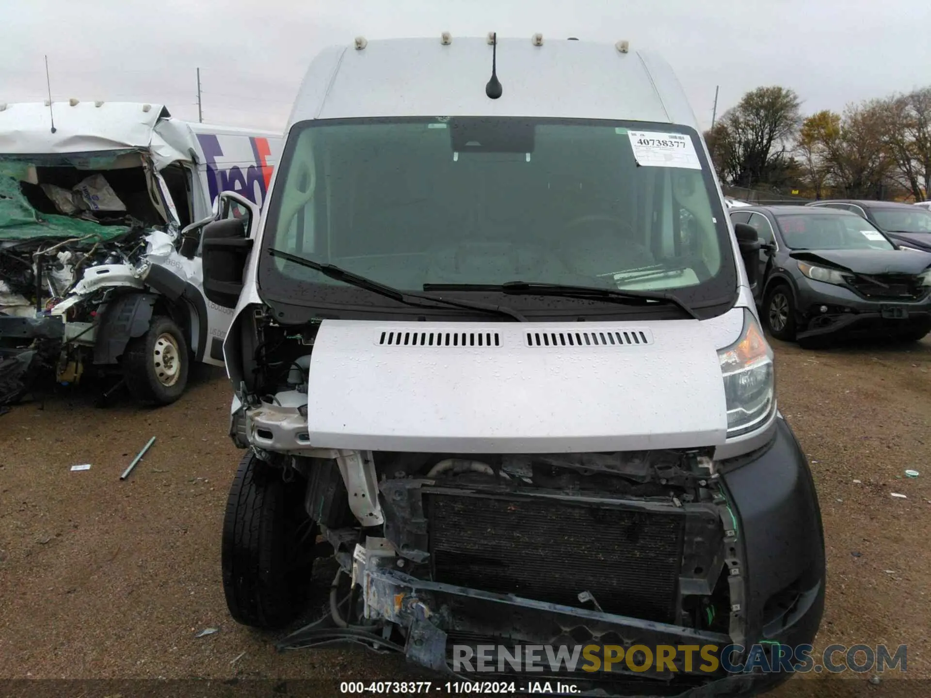 13 Photograph of a damaged car 3C6MRVJG5NE130748 RAM PROMASTER 3500 2022