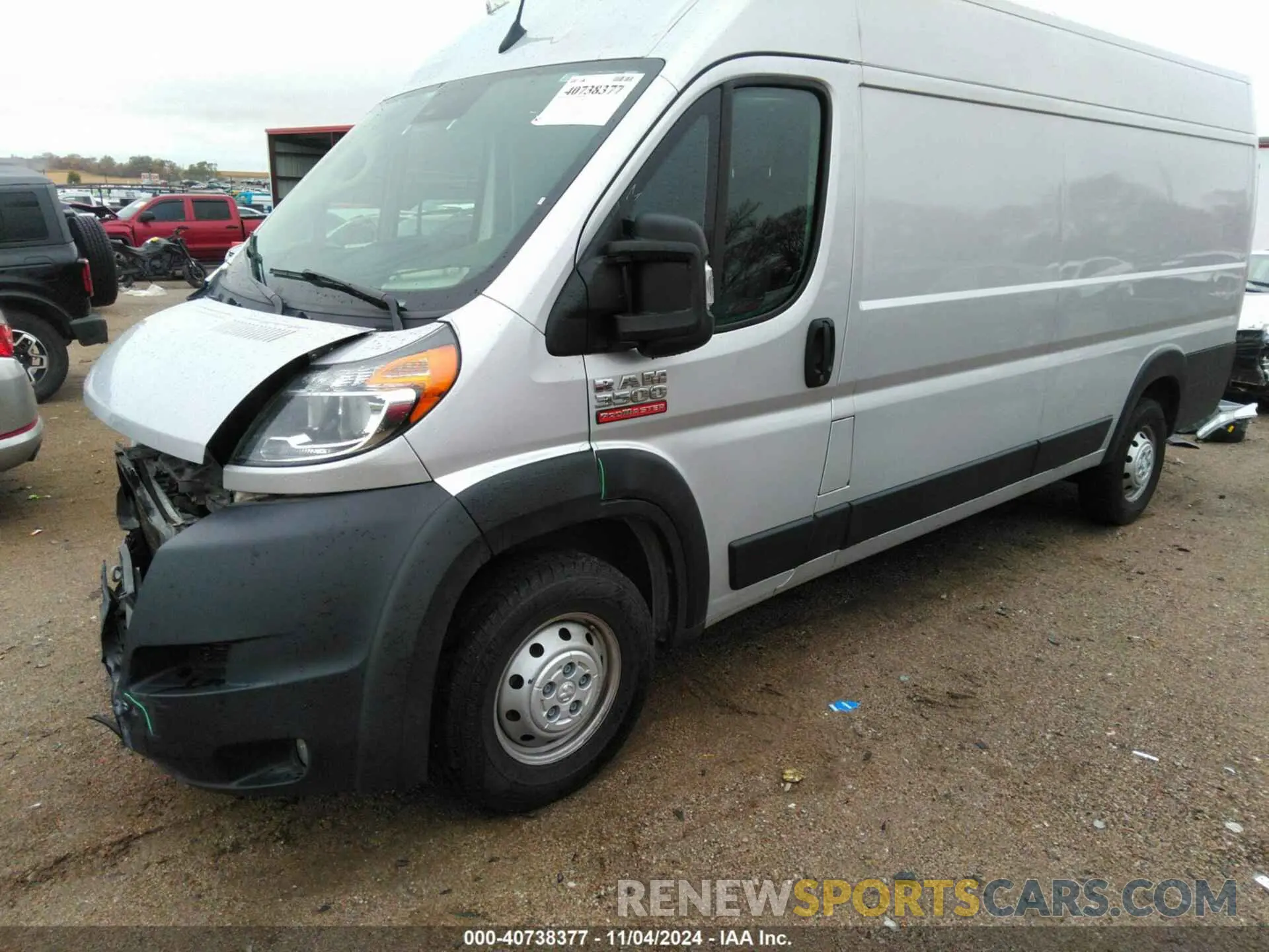2 Photograph of a damaged car 3C6MRVJG5NE130748 RAM PROMASTER 3500 2022