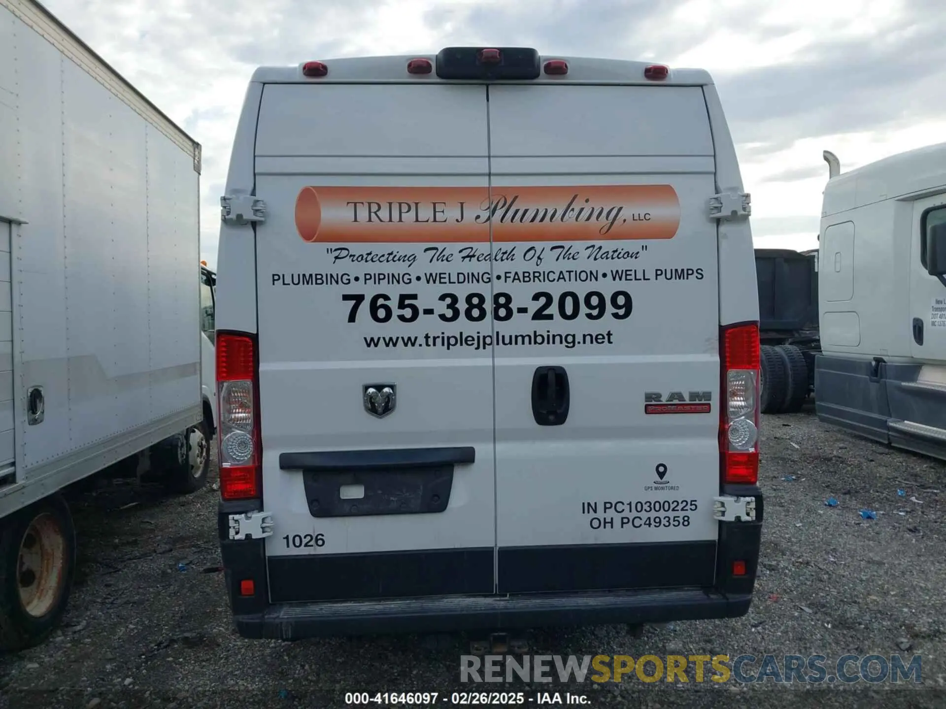 16 Photograph of a damaged car 3C6MRVJG9NE121583 RAM PROMASTER 3500 2022