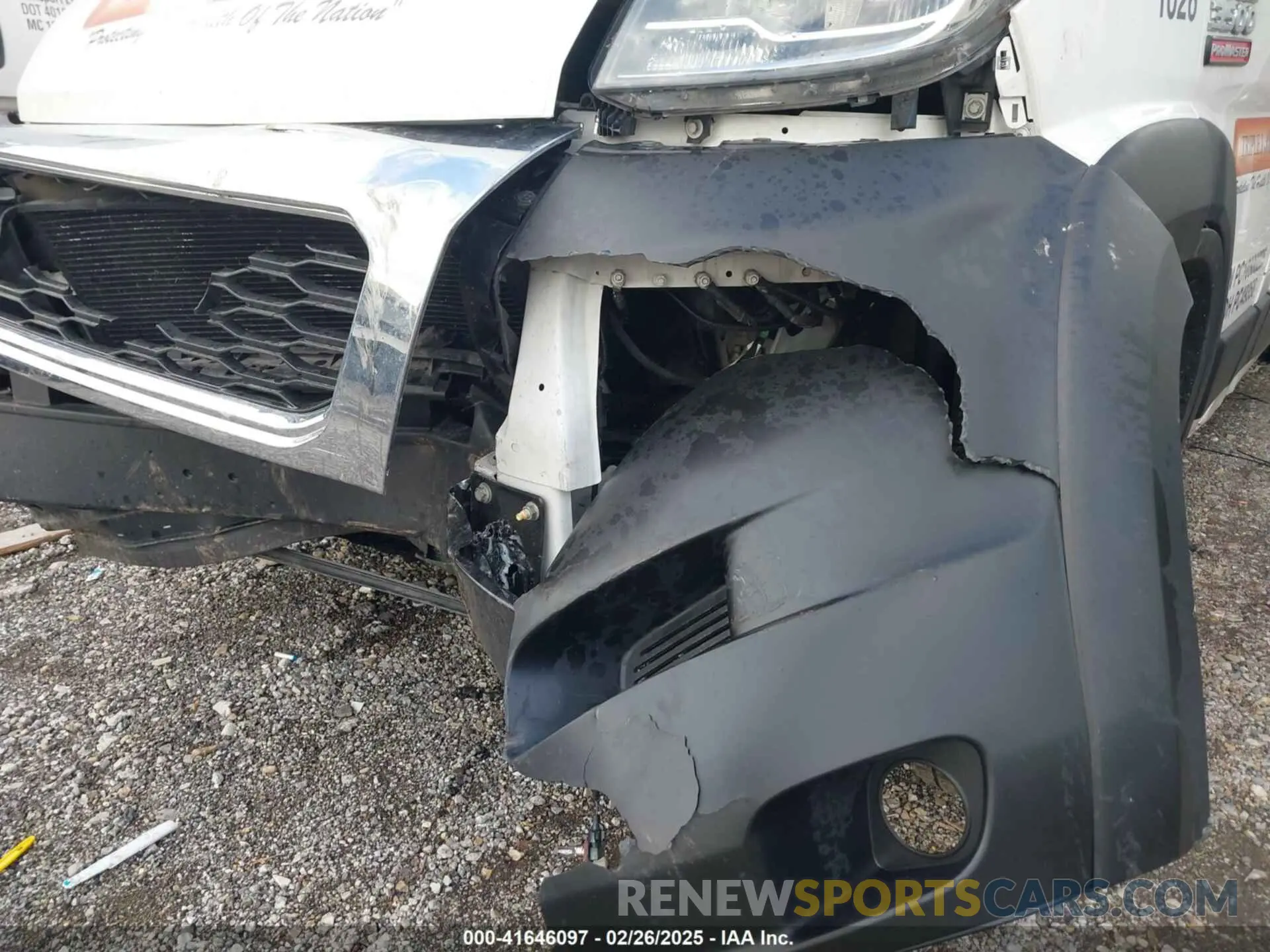 6 Photograph of a damaged car 3C6MRVJG9NE121583 RAM PROMASTER 3500 2022