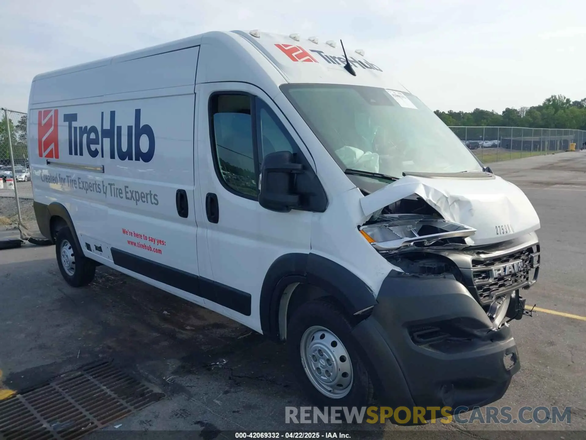 1 Photograph of a damaged car 3C6MRVHG7PE509176 RAM PROMASTER 3500 2023