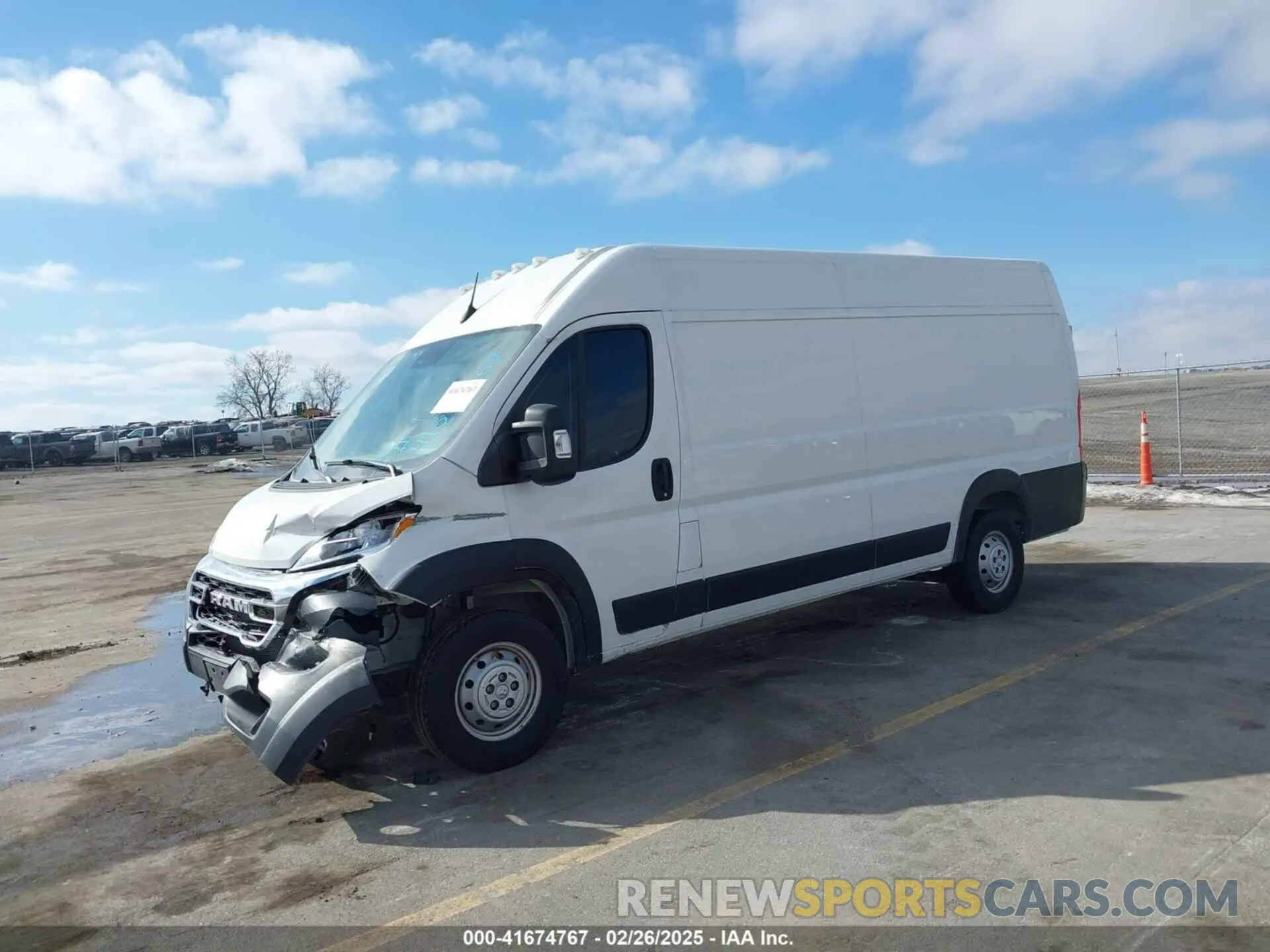 2 Photograph of a damaged car 3C6MRVJG3PE530178 RAM PROMASTER 3500 2023