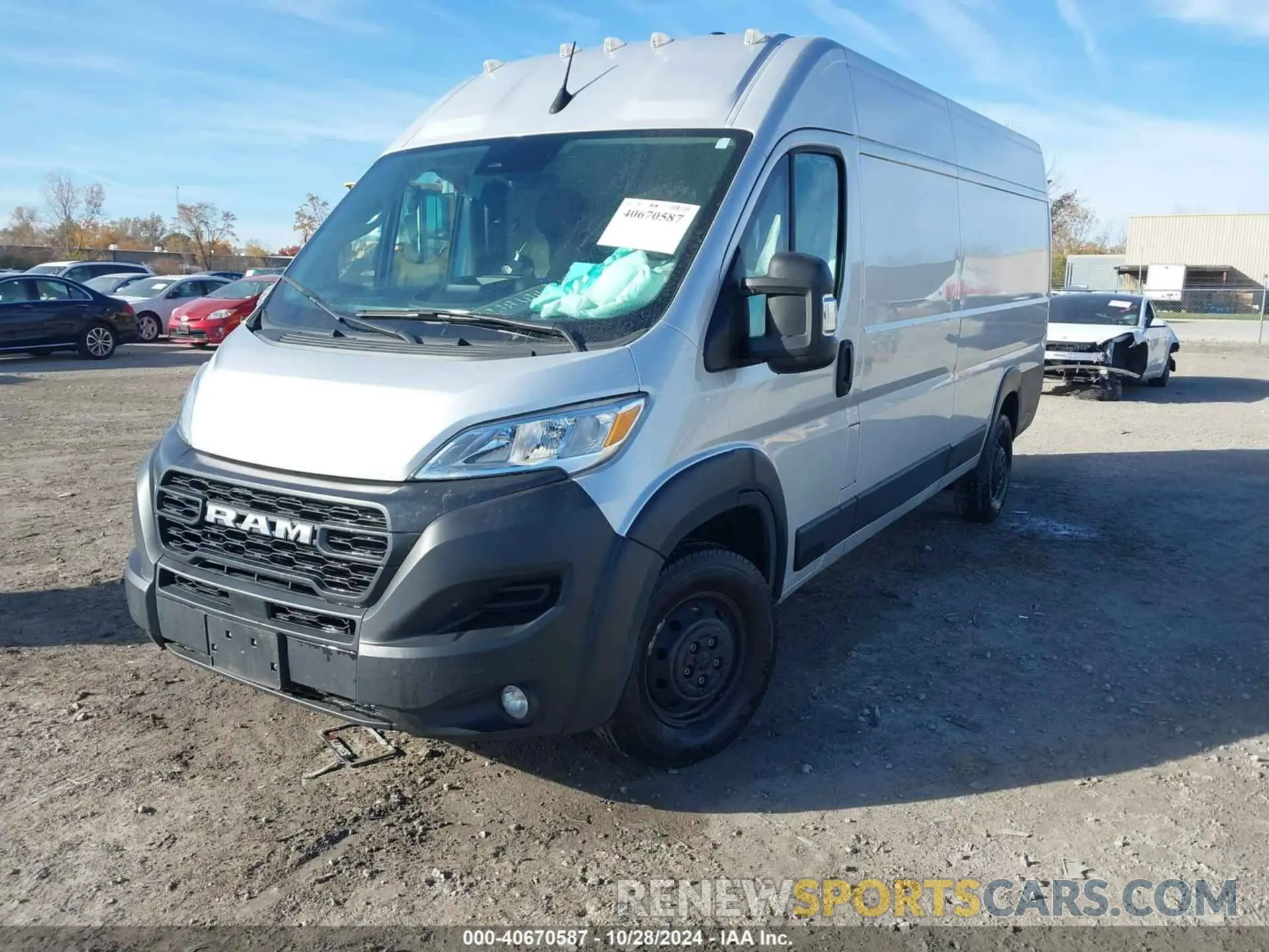 2 Photograph of a damaged car 3C6MRVJG5PE501250 RAM PROMASTER 3500 2023