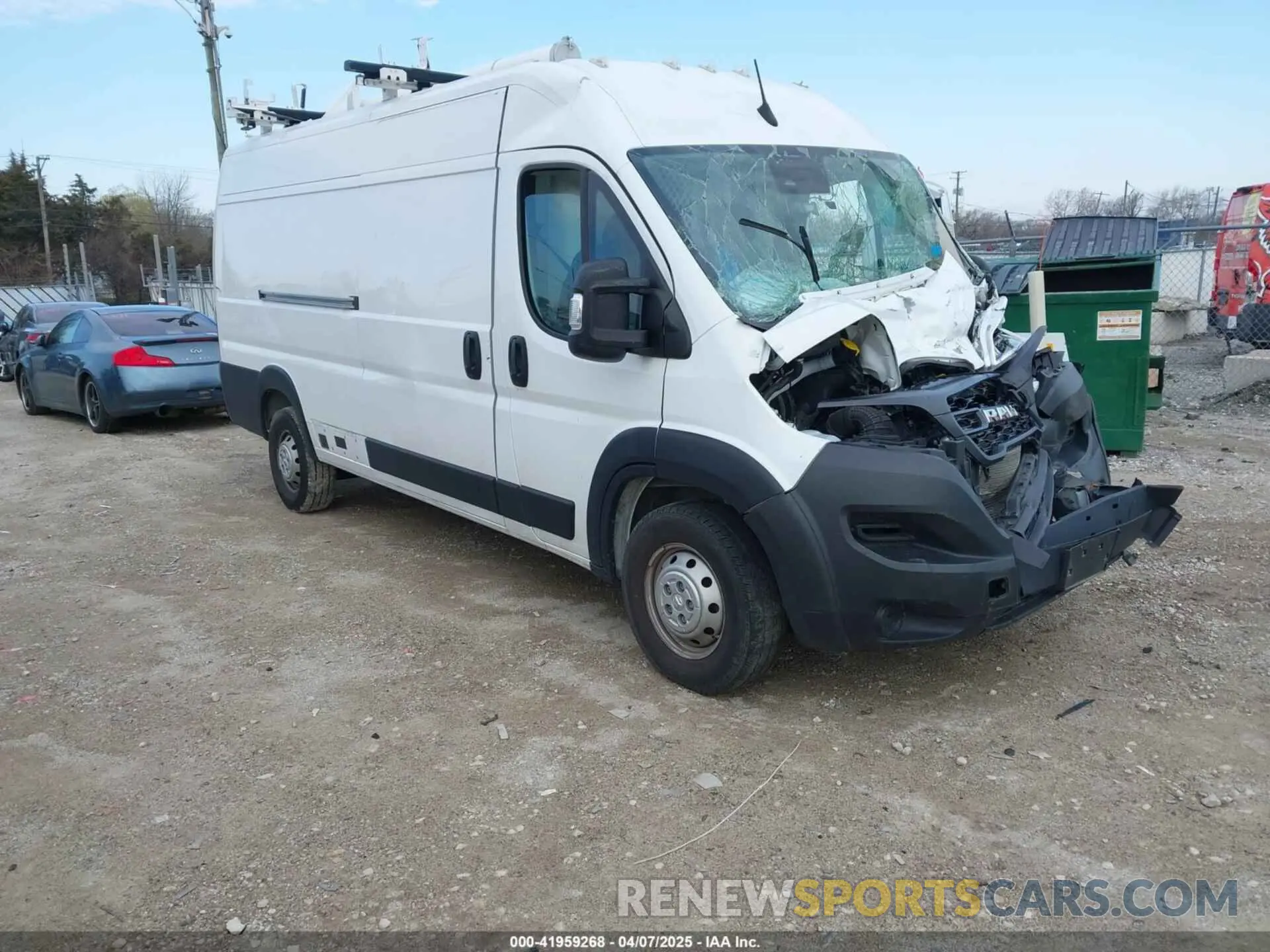 1 Photograph of a damaged car 3C6MRVJG5PE566227 RAM PROMASTER 3500 2023