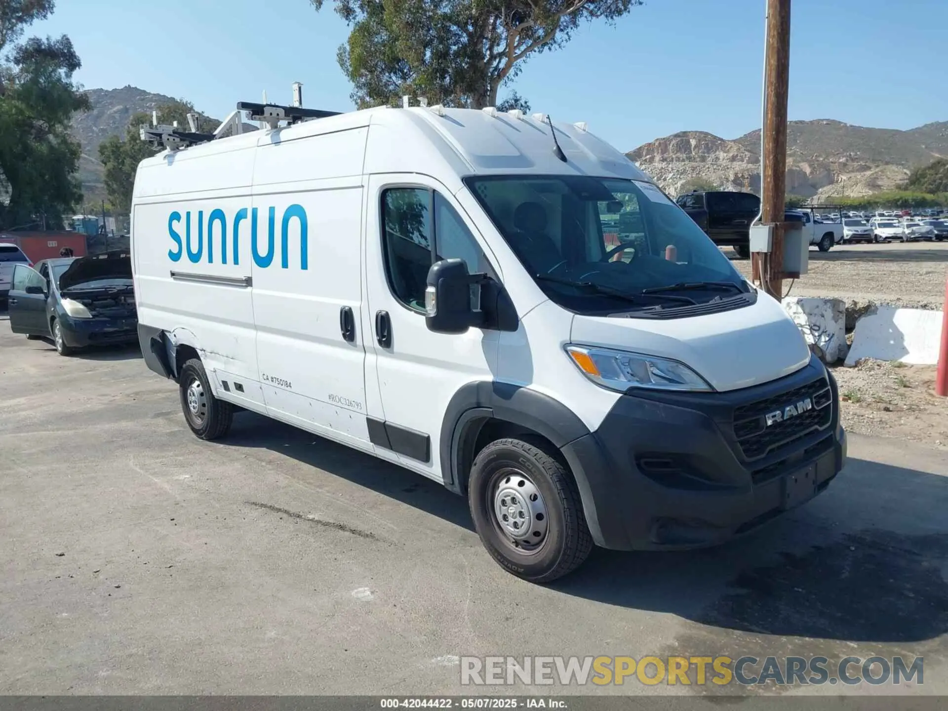 1 Photograph of a damaged car 3C6MRVJG7PE536680 RAM PROMASTER 3500 2023