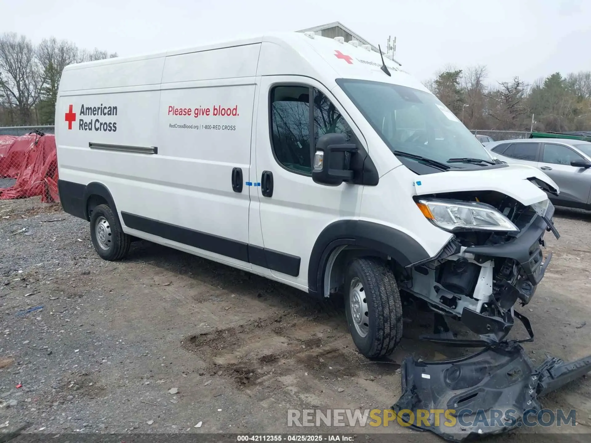 1 Photograph of a damaged car 3C6MRVJG8PE500982 RAM PROMASTER 3500 2023