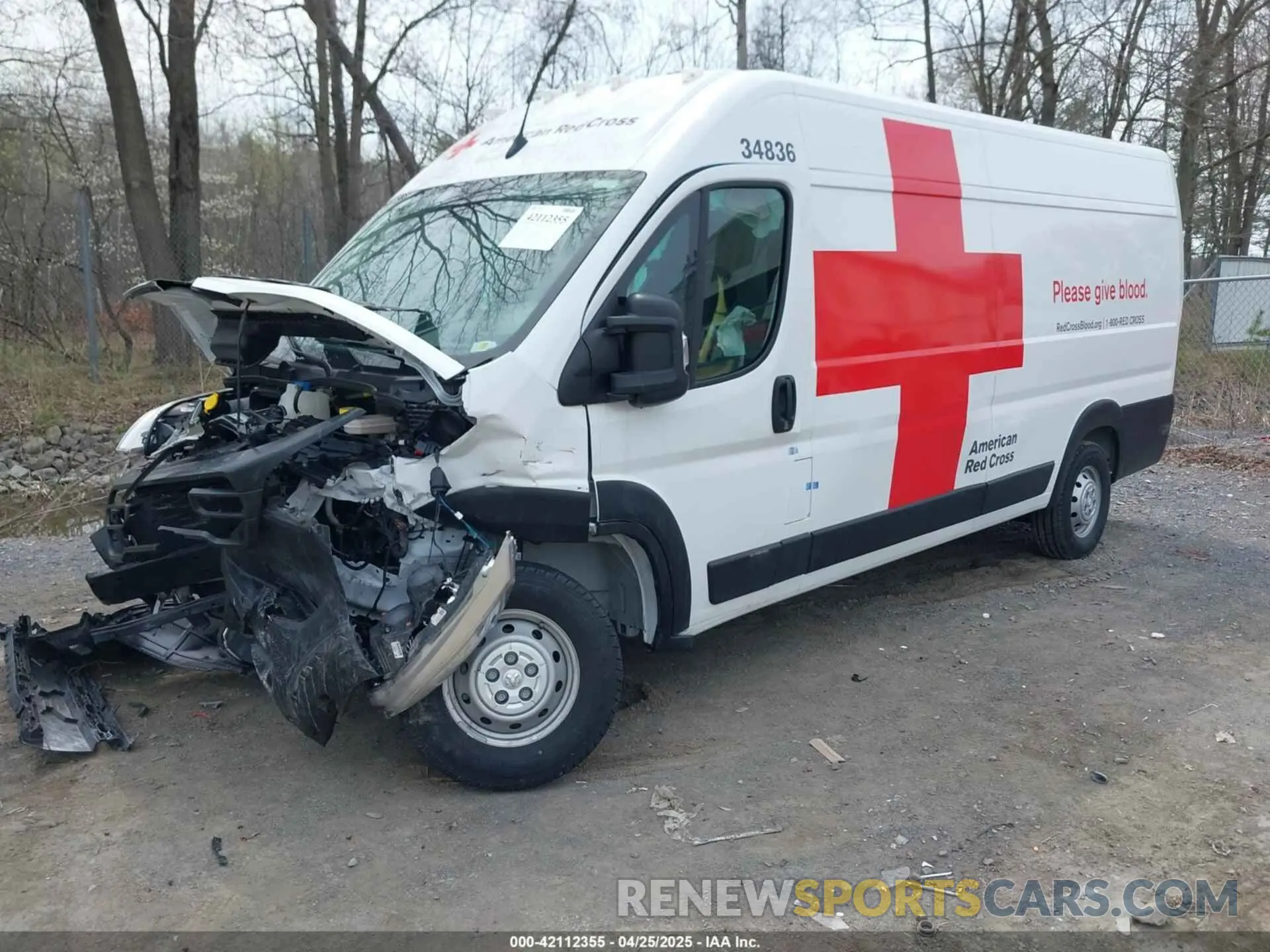2 Photograph of a damaged car 3C6MRVJG8PE500982 RAM PROMASTER 3500 2023