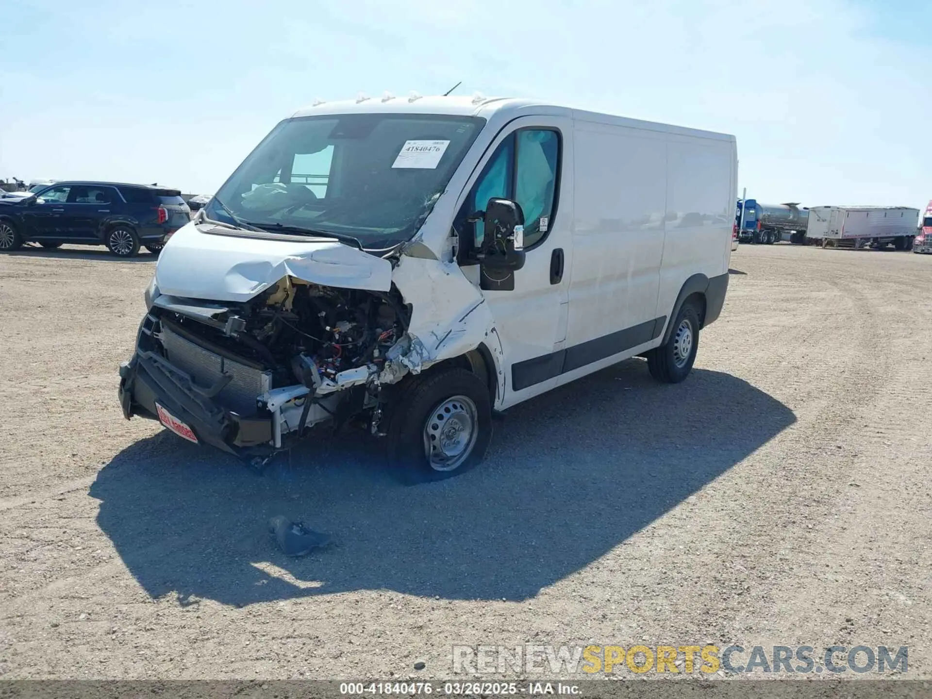 2 Photograph of a damaged car 3C6MRVWG0RE154356 RAM PROMASTER 3500 2024