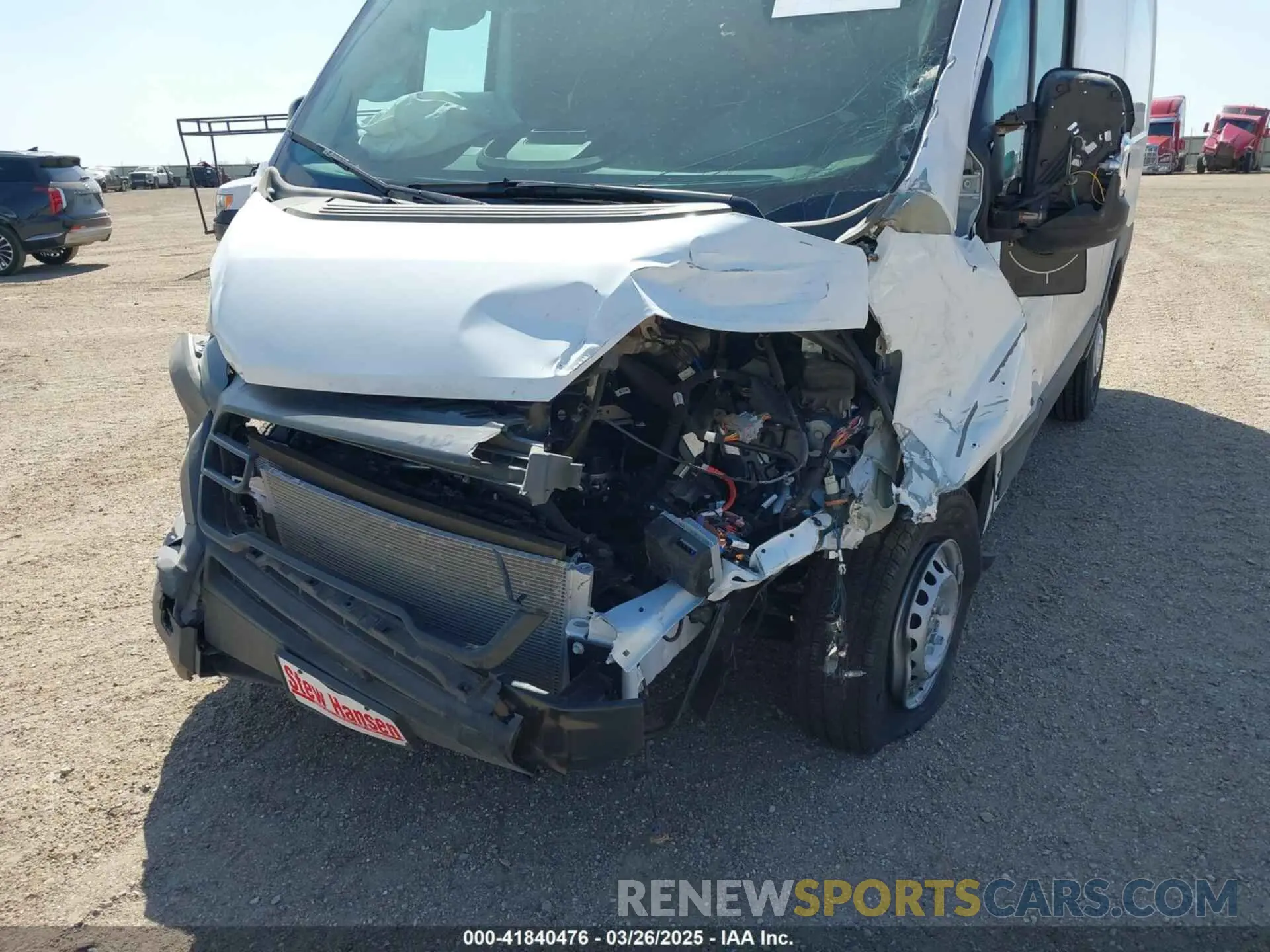 6 Photograph of a damaged car 3C6MRVWG0RE154356 RAM PROMASTER 3500 2024