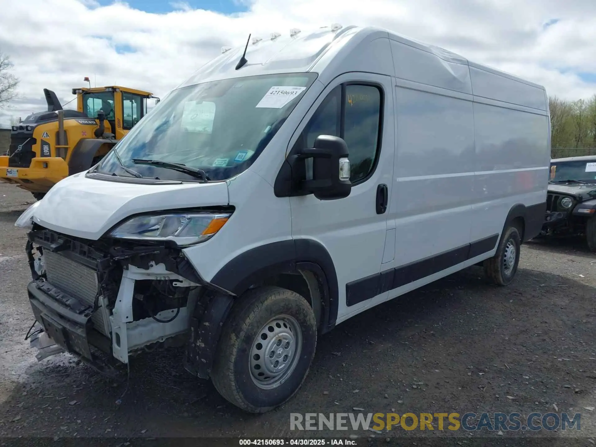 2 Photograph of a damaged car 3C6MRVJG3SE504821 RAM PROMASTER 3500 2025