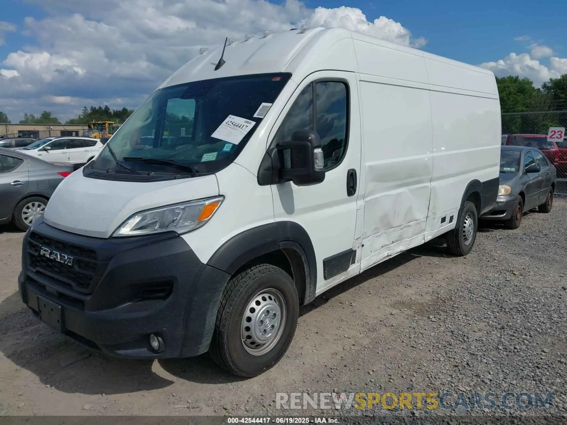2 Photograph of a damaged car 3C6MRVJG6SE517708 RAM PROMASTER 3500 2025