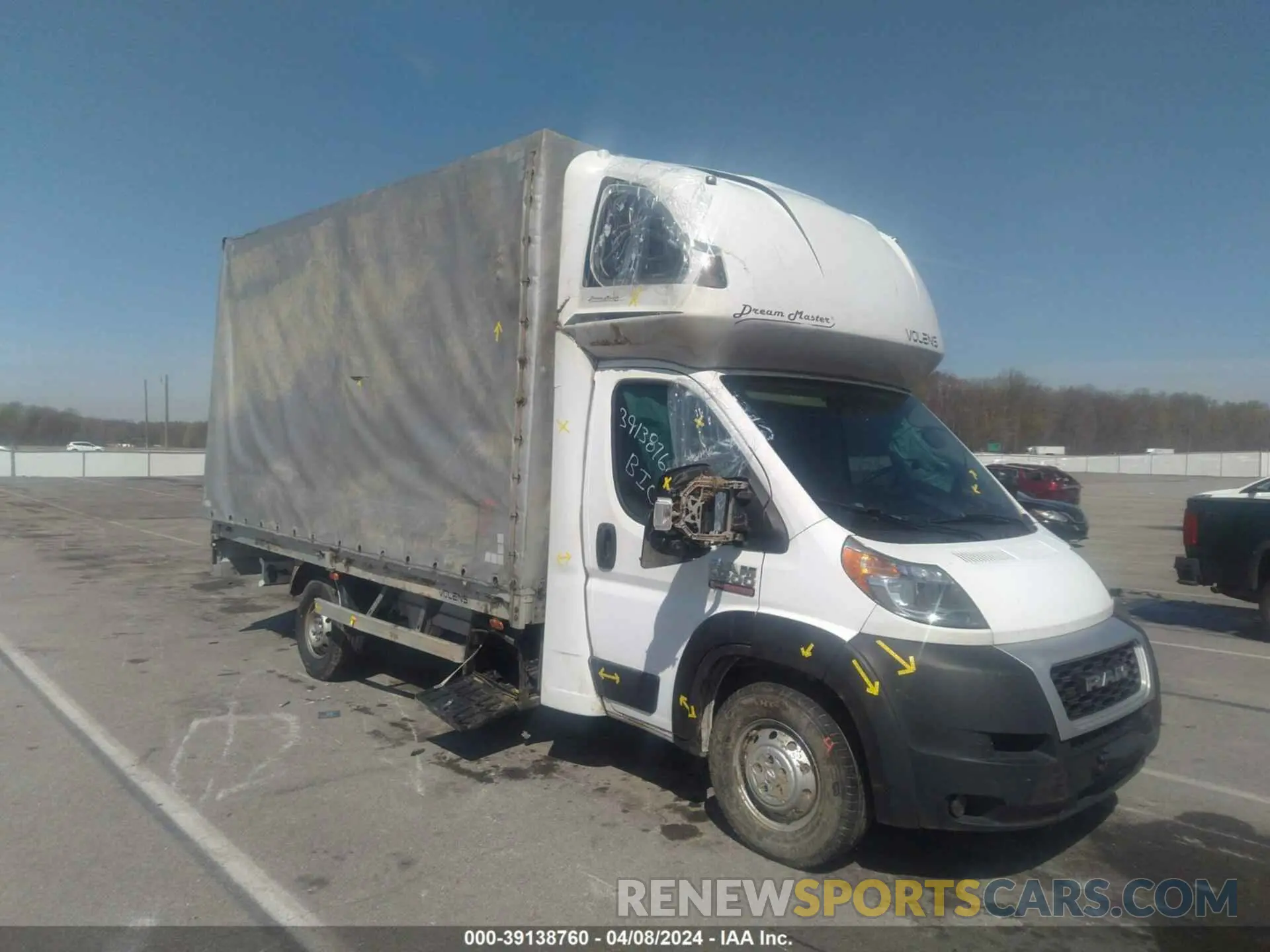1 Photograph of a damaged car 3C7WRVLG0ME524917 RAM PROMASTER 3500 CUTAWAY 2021