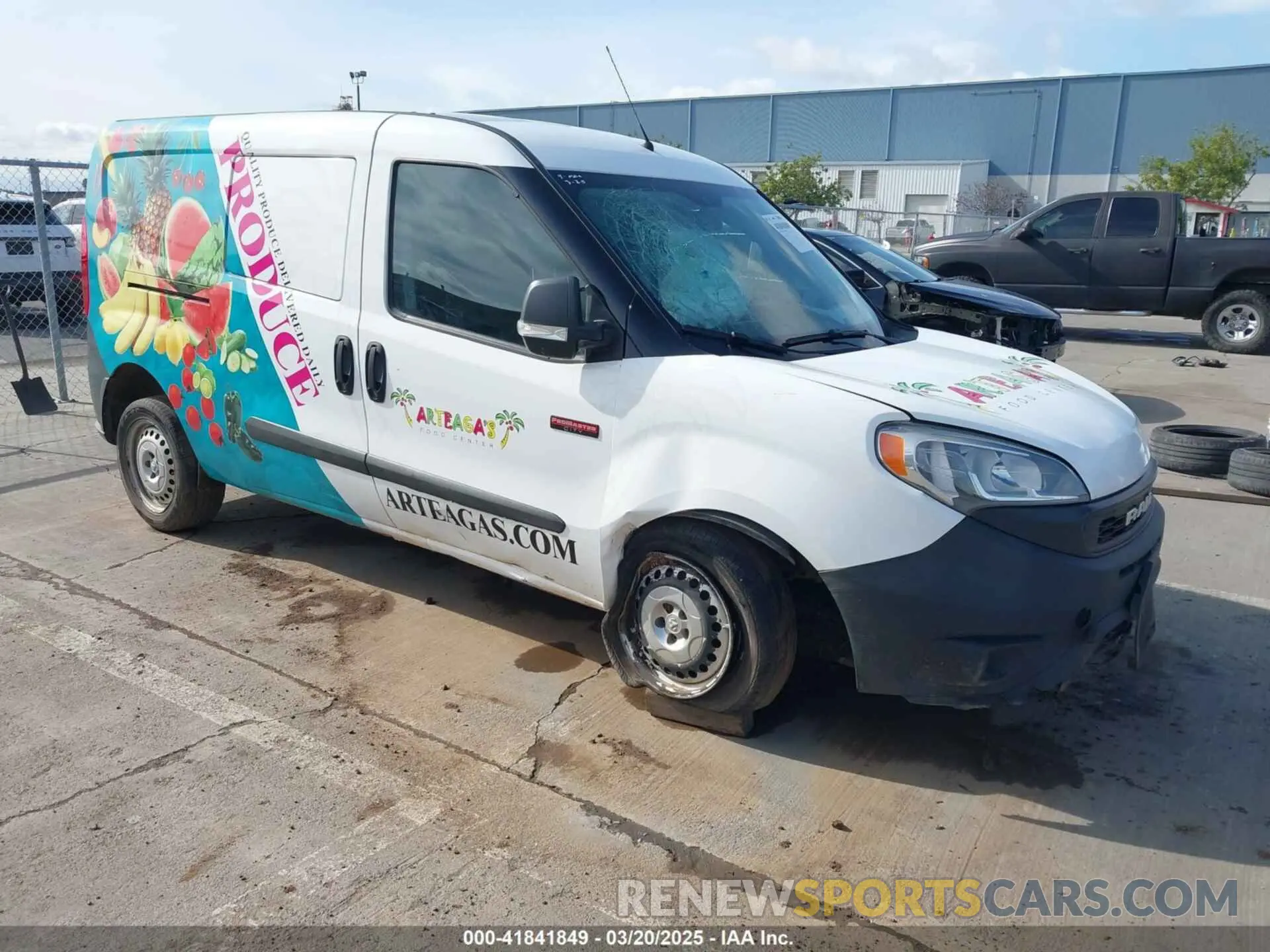 1 Photograph of a damaged car ZFBHRFAB4K6M59840 RAM PROMASTER CITY 2019