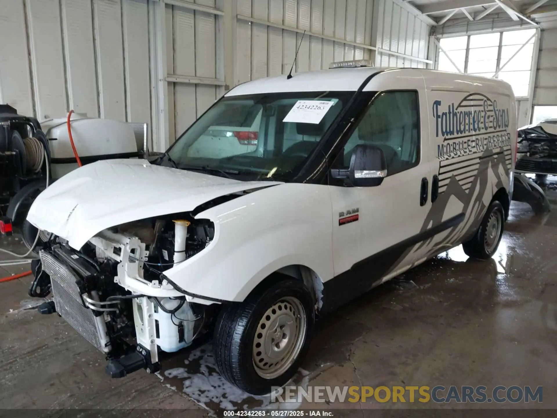 2 Photograph of a damaged car ZFBHRFAB4K6M64200 RAM PROMASTER CITY 2019