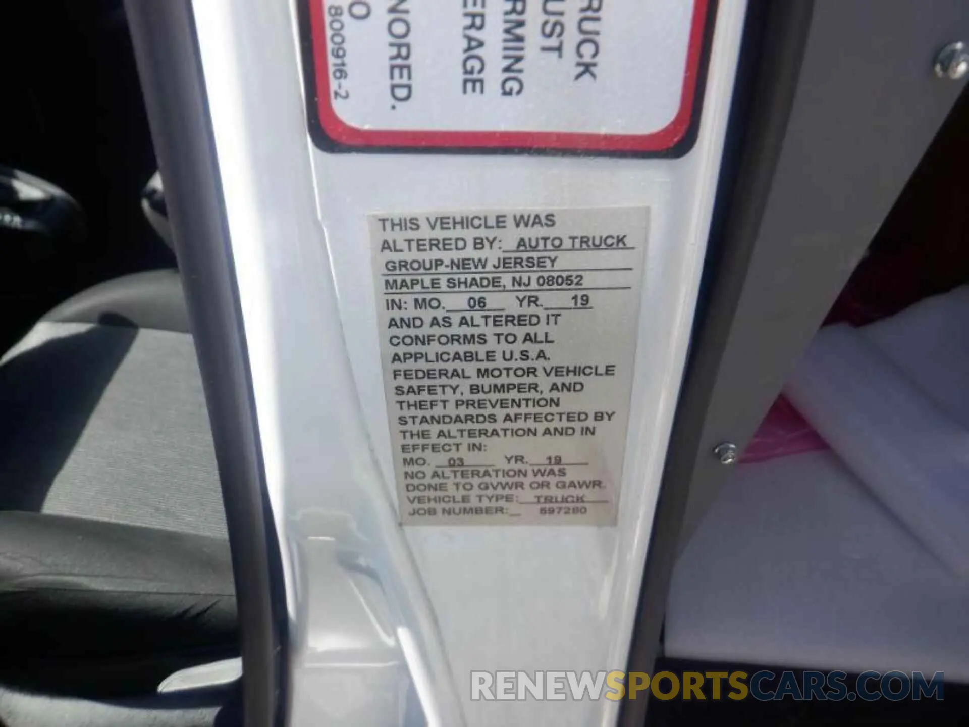 4 Photograph of a damaged car ZFBHRFBB9K6N11882 RAM PROMASTER CITY 2019