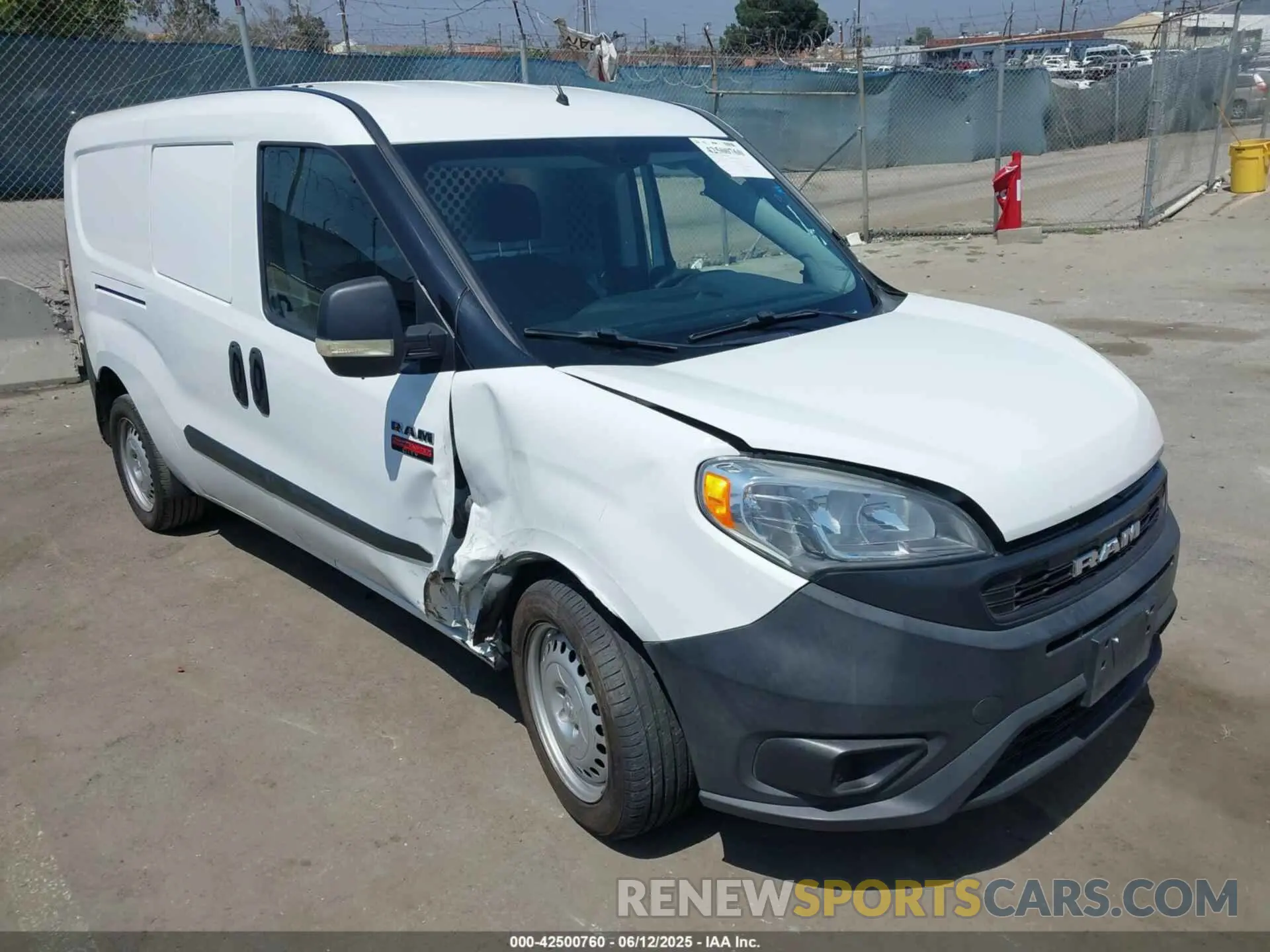 1 Photograph of a damaged car ZFBHRFAB0L6S36292 RAM PROMASTER CITY 2020