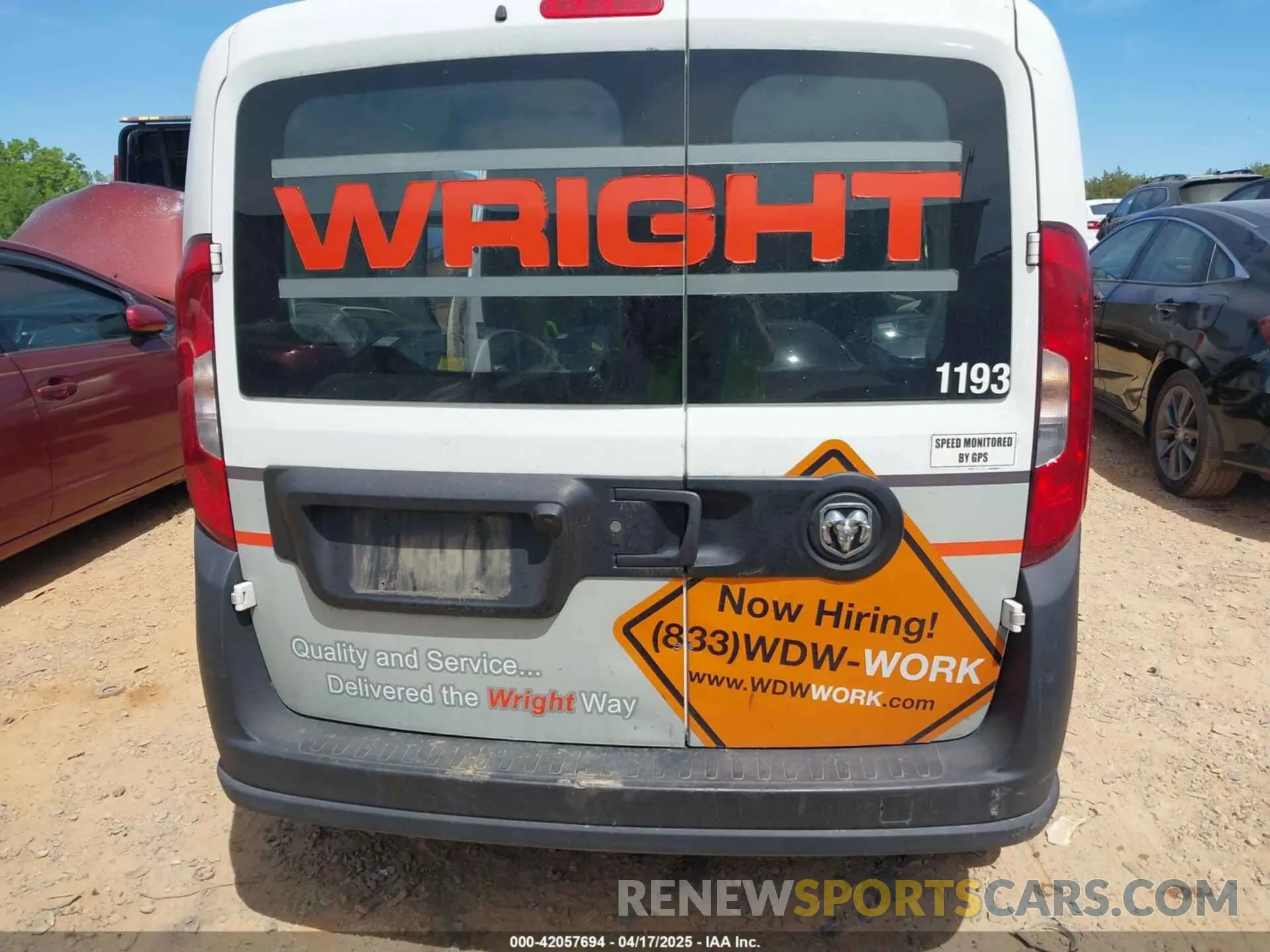 16 Photograph of a damaged car ZFBHRFAB0L6S47079 RAM PROMASTER CITY 2020