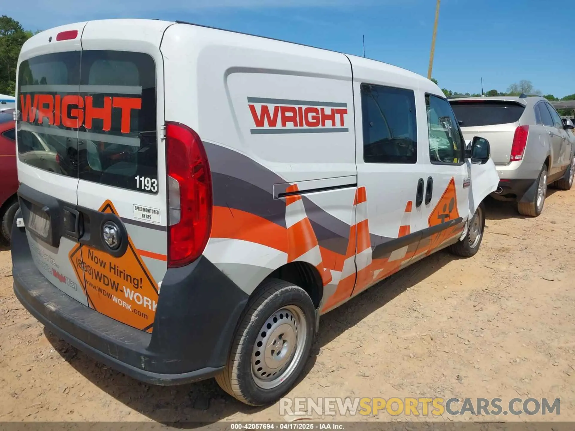 4 Photograph of a damaged car ZFBHRFAB0L6S47079 RAM PROMASTER CITY 2020