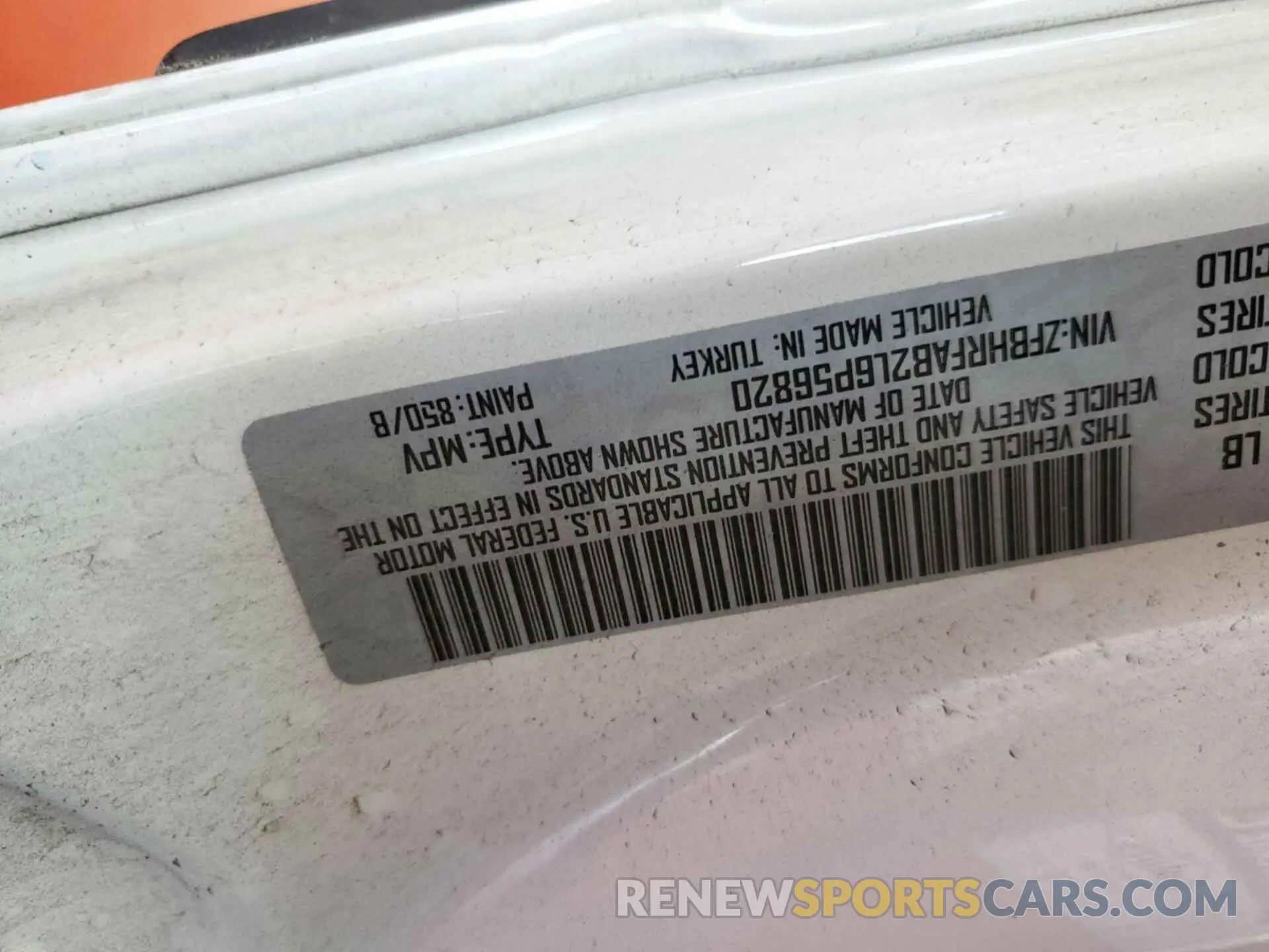 23 Photograph of a damaged car ZFBHRFAB2L6P56820 RAM PROMASTER CITY 2020