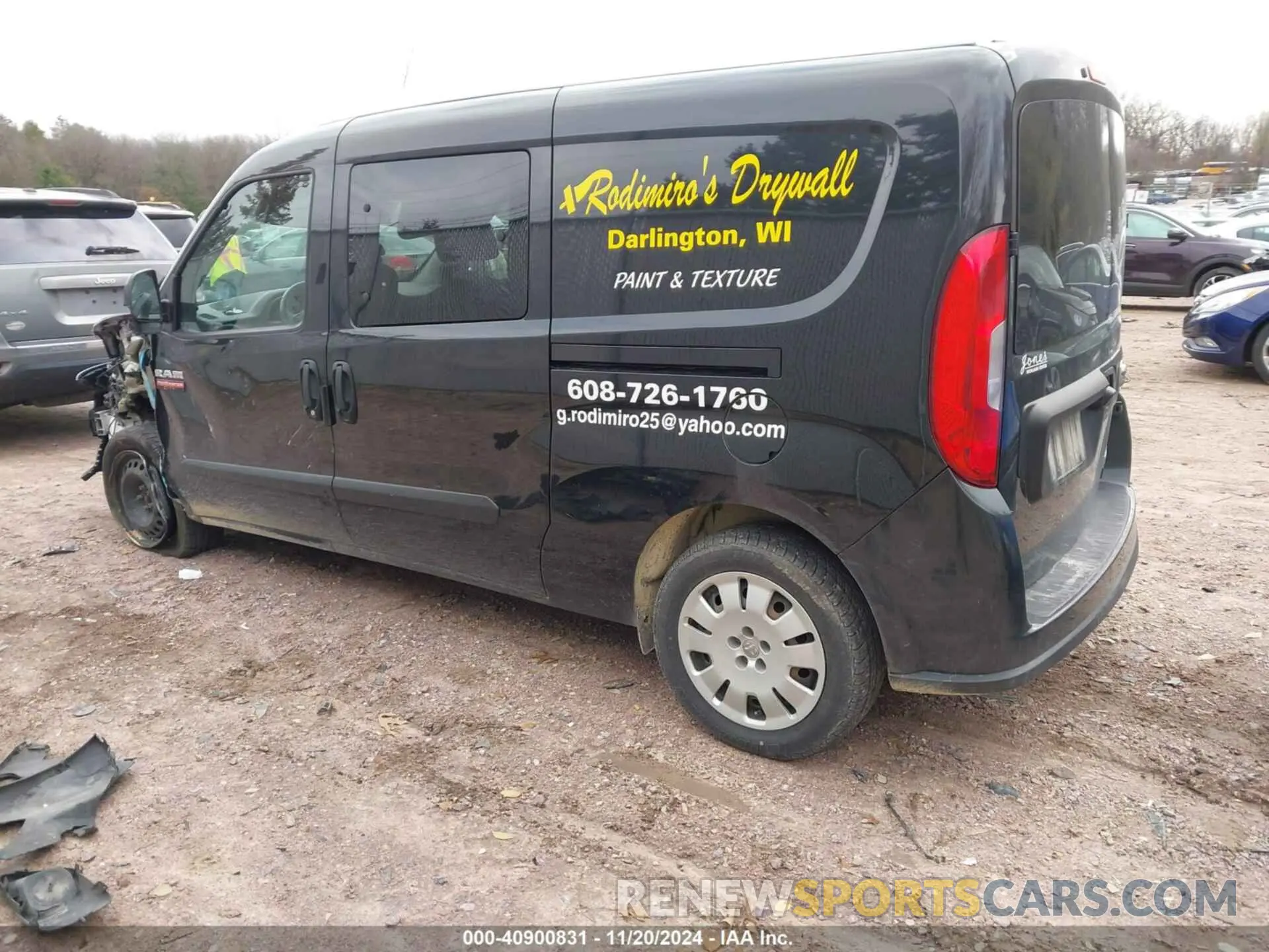 3 Photograph of a damaged car ZFBHRFBB0L6S21239 RAM PROMASTER CITY 2020