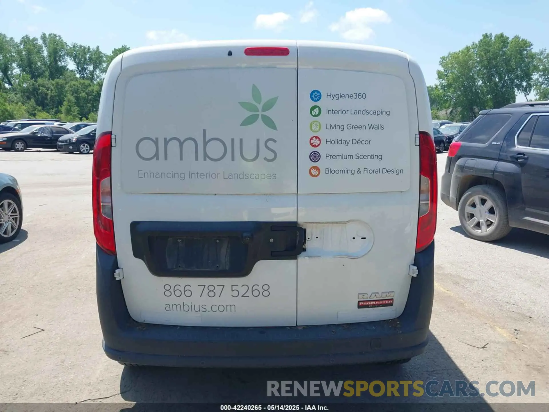 16 Photograph of a damaged car ZFBHRFAB0M6S72663 RAM PROMASTER CITY 2021