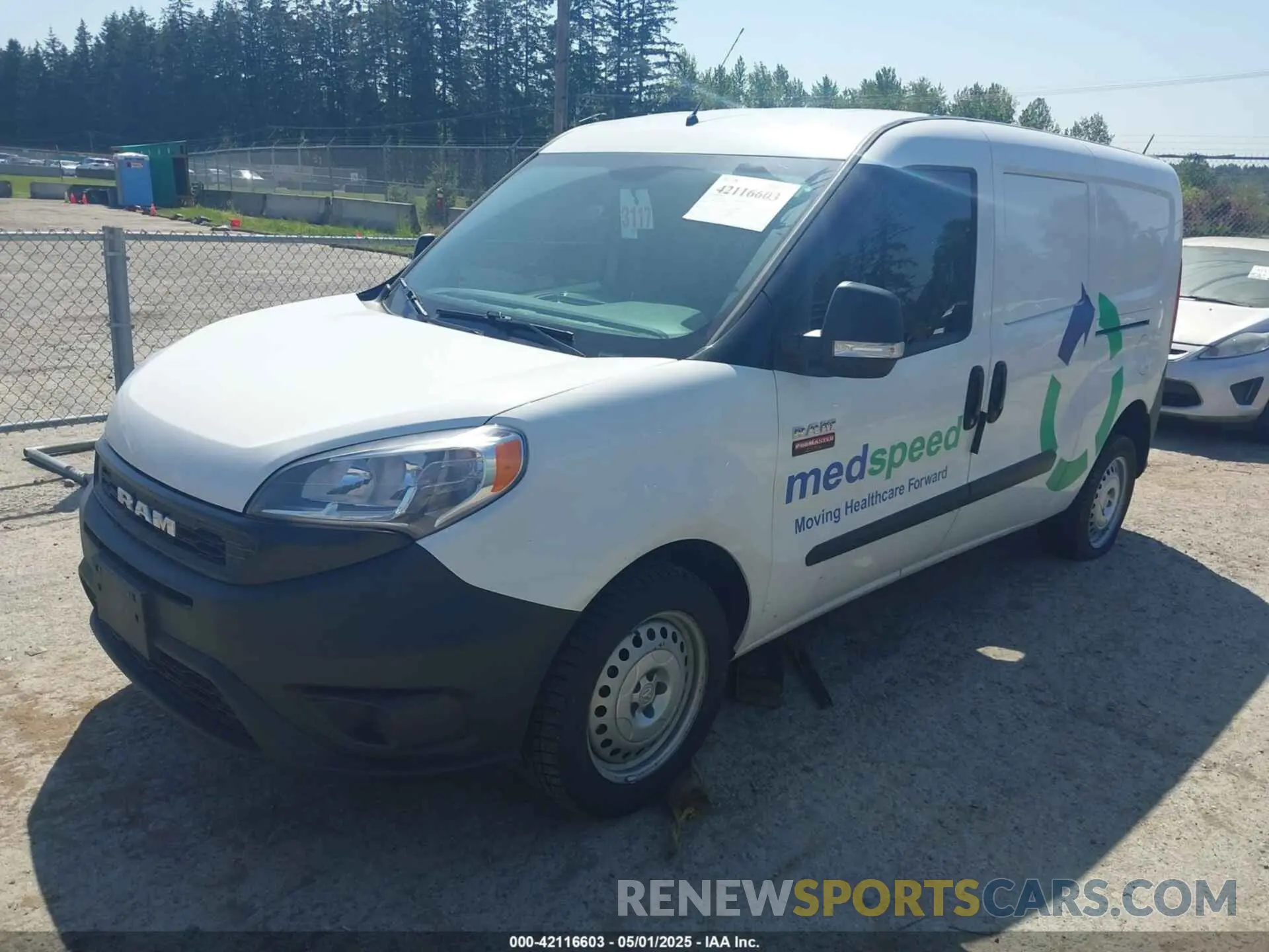 2 Photograph of a damaged car ZFBHRFAB1M6T52540 RAM PROMASTER CITY 2021