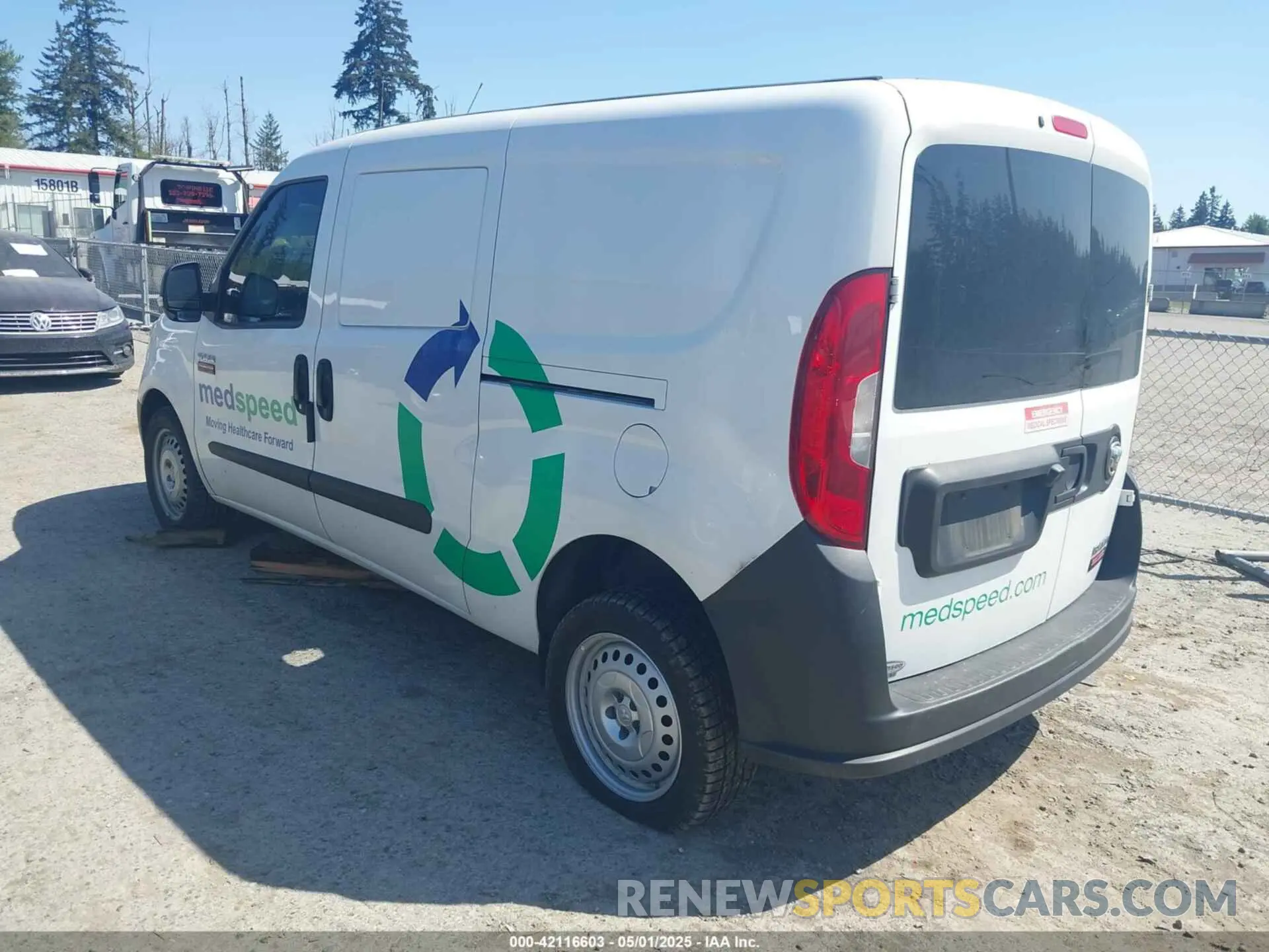 3 Photograph of a damaged car ZFBHRFAB1M6T52540 RAM PROMASTER CITY 2021