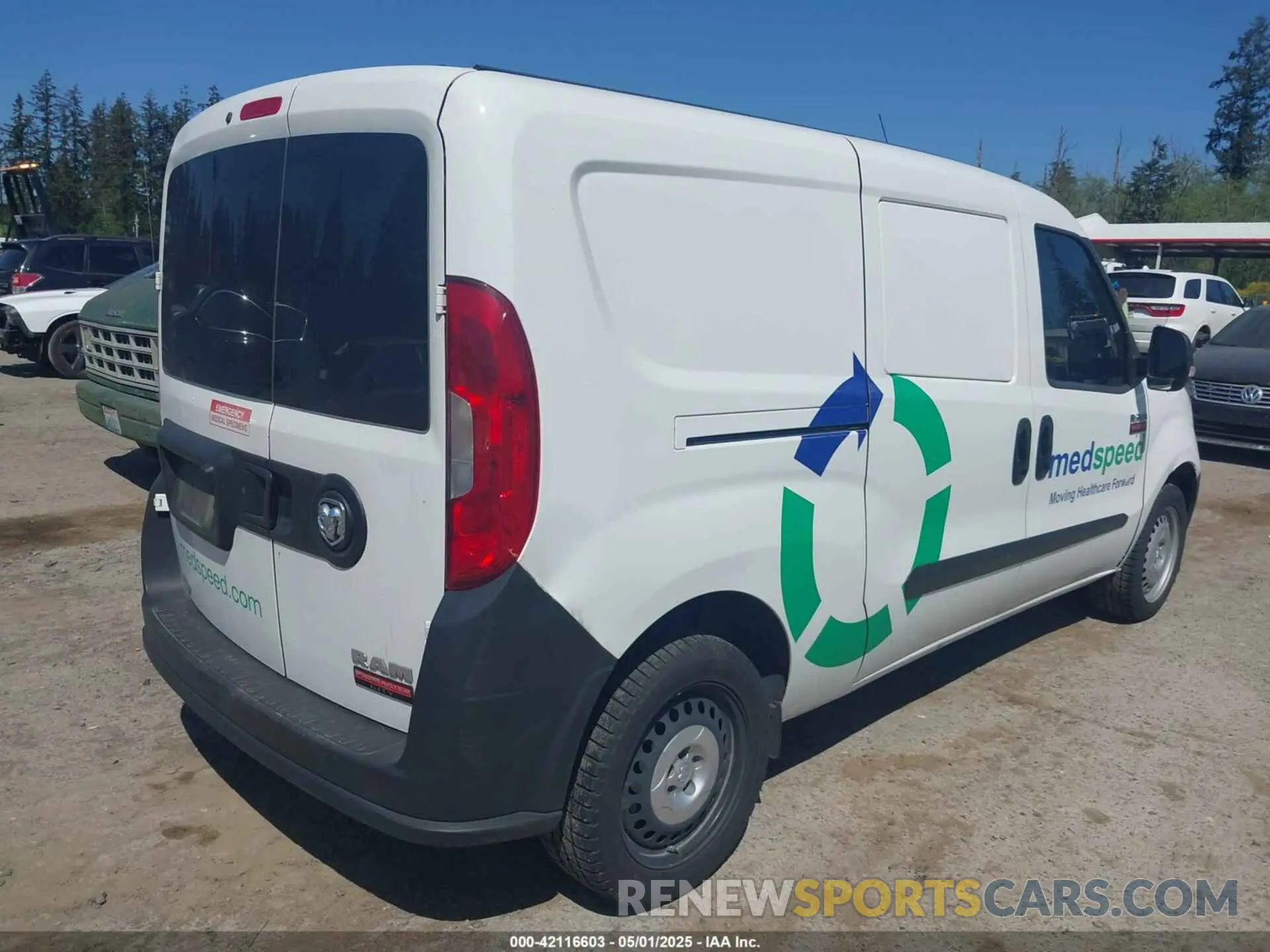 4 Photograph of a damaged car ZFBHRFAB1M6T52540 RAM PROMASTER CITY 2021