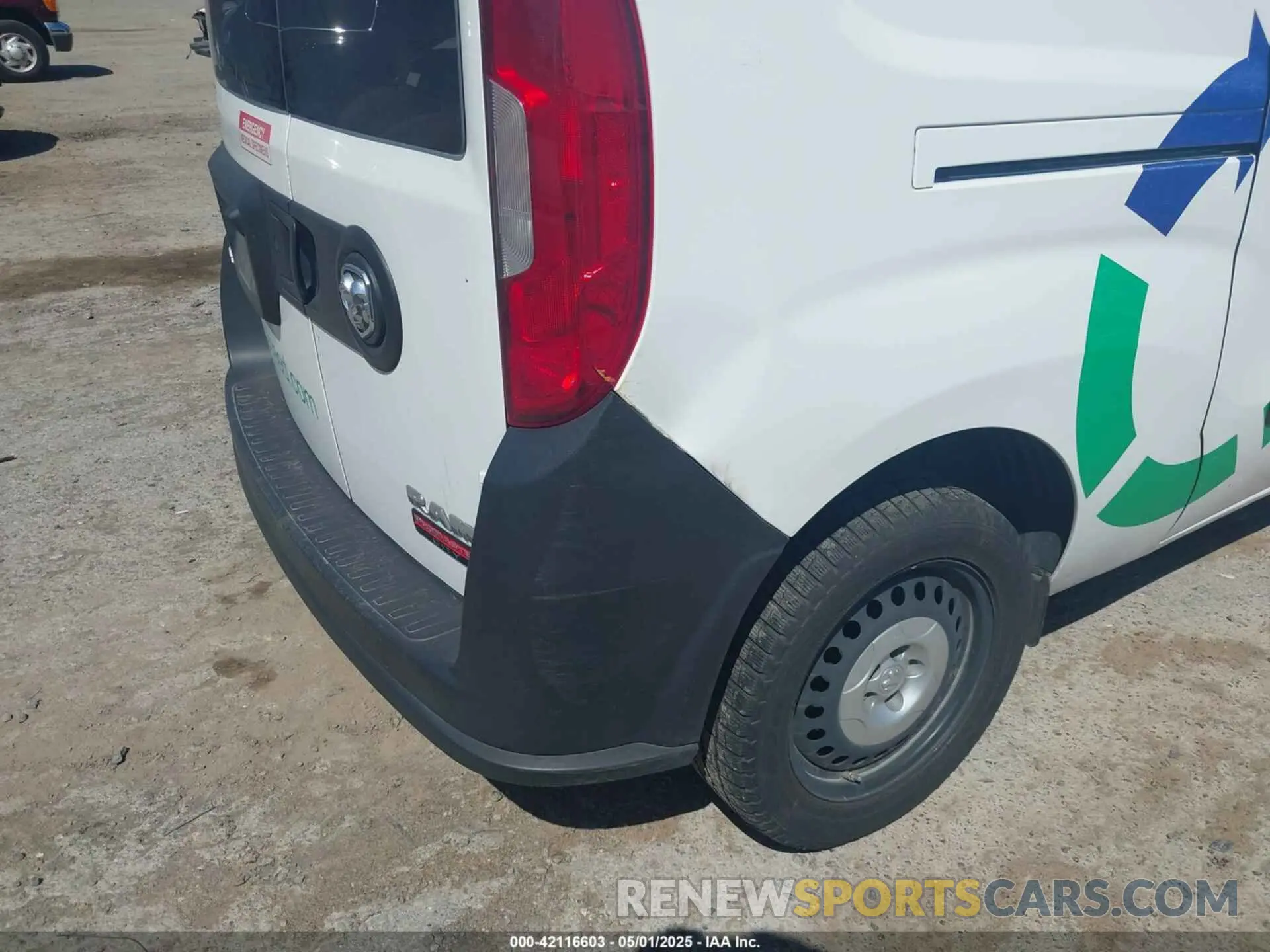 6 Photograph of a damaged car ZFBHRFAB1M6T52540 RAM PROMASTER CITY 2021