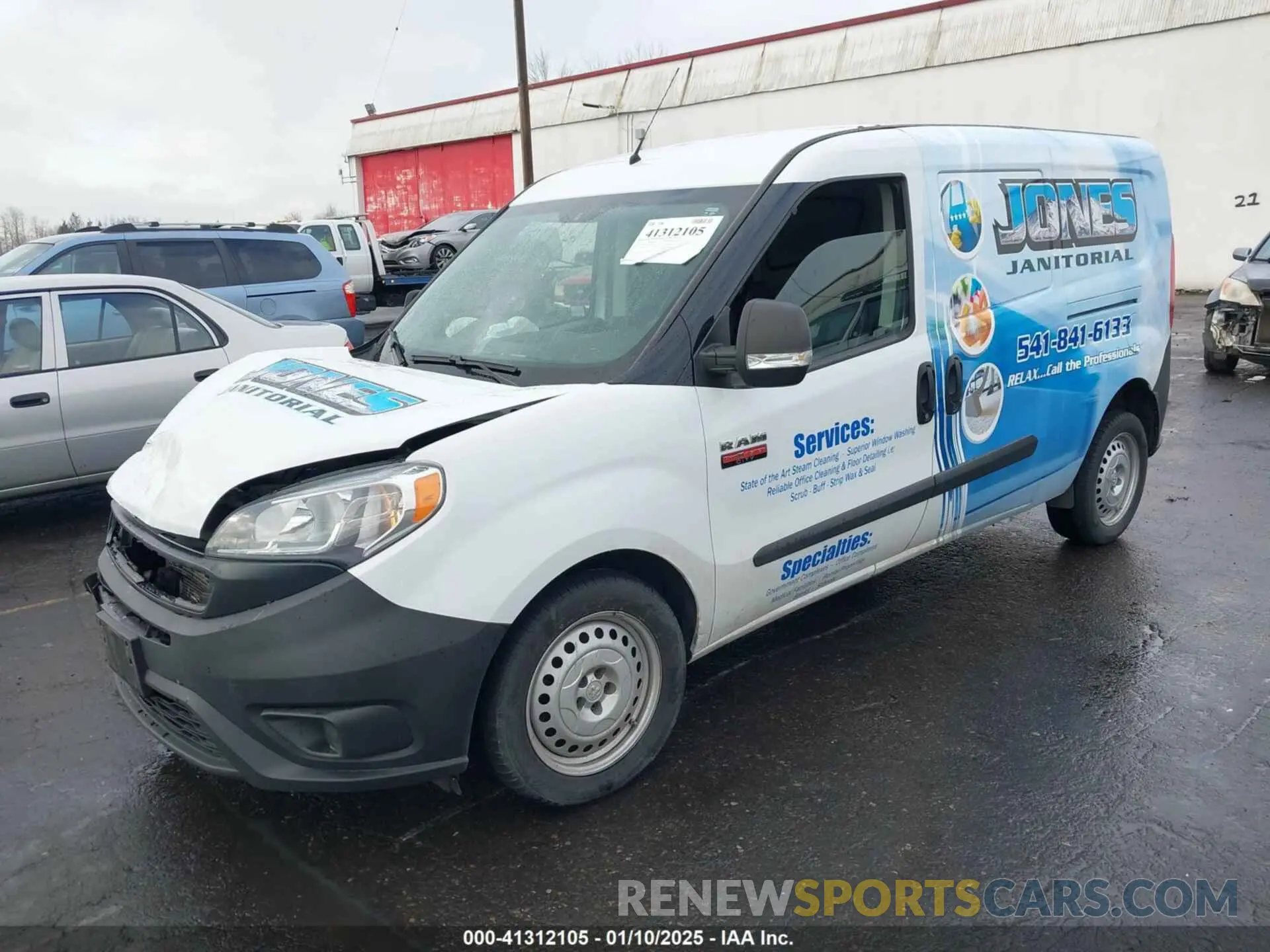 2 Photograph of a damaged car ZFBHRFAB2M6T43801 RAM PROMASTER CITY 2021