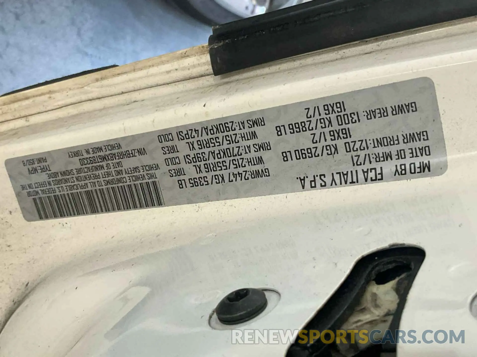 2 Photograph of a damaged car ZFBHRFABXM6T89330 RAM PROMASTER CITY 2021