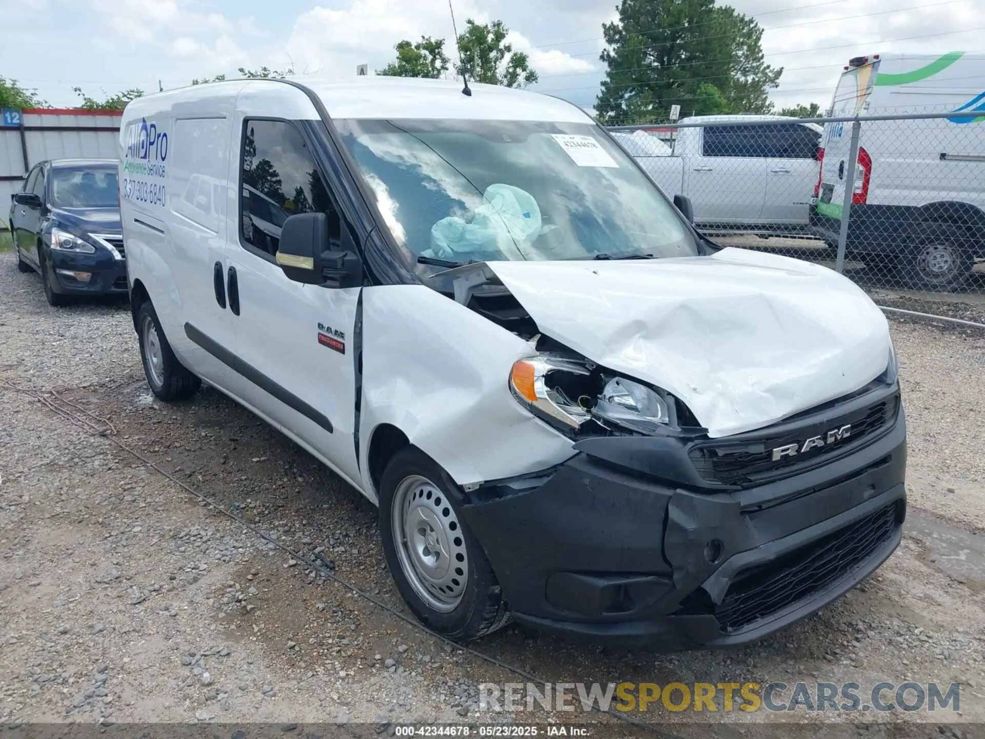 1 Photograph of a damaged car ZFBHRFABXM6U80386 RAM PROMASTER CITY 2021