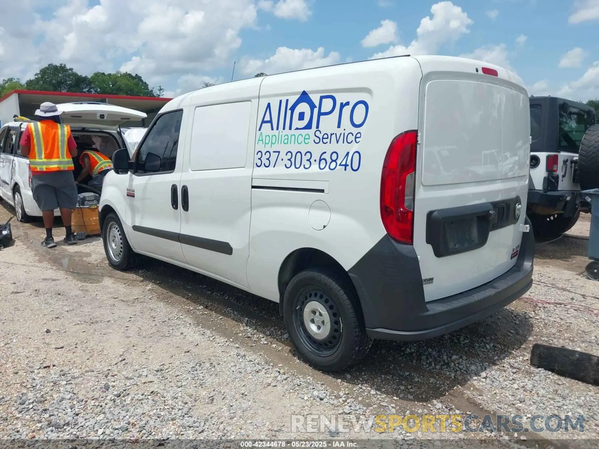 3 Photograph of a damaged car ZFBHRFABXM6U80386 RAM PROMASTER CITY 2021