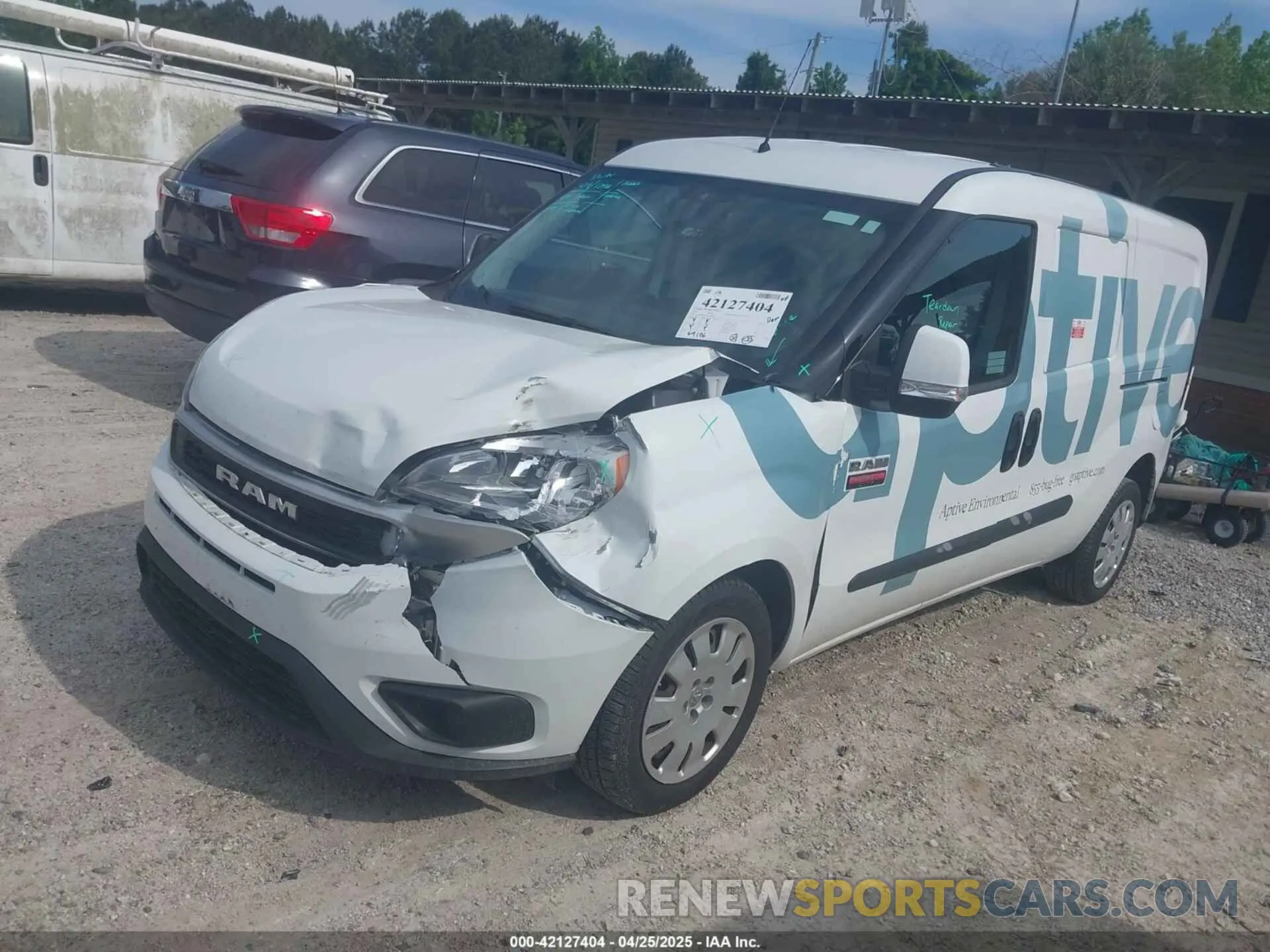 2 Photograph of a damaged car ZFBHRFBB7M6U09449 RAM PROMASTER CITY 2021