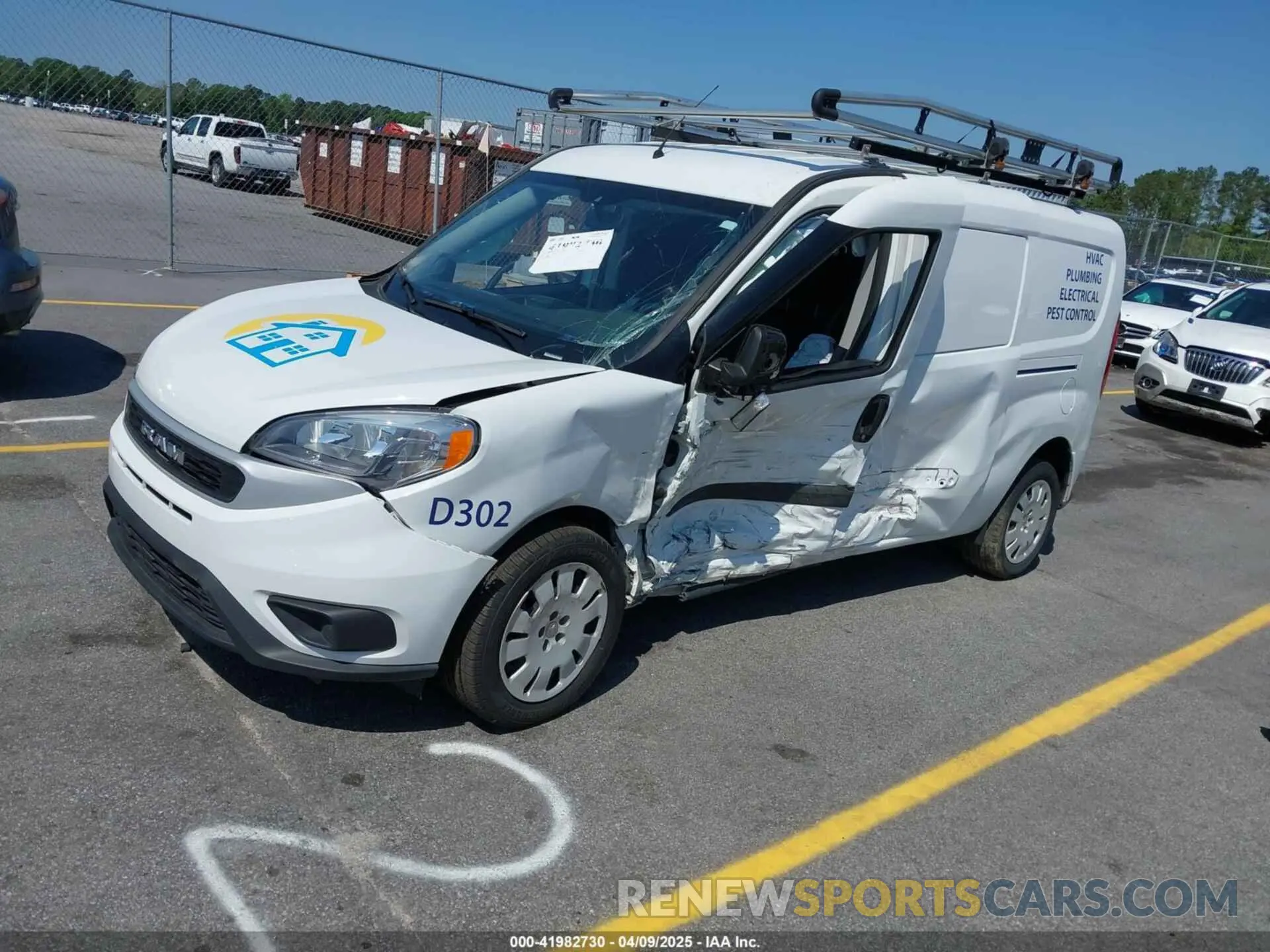 2 Photograph of a damaged car ZFBHRFBB7M6V40736 RAM PROMASTER CITY 2021